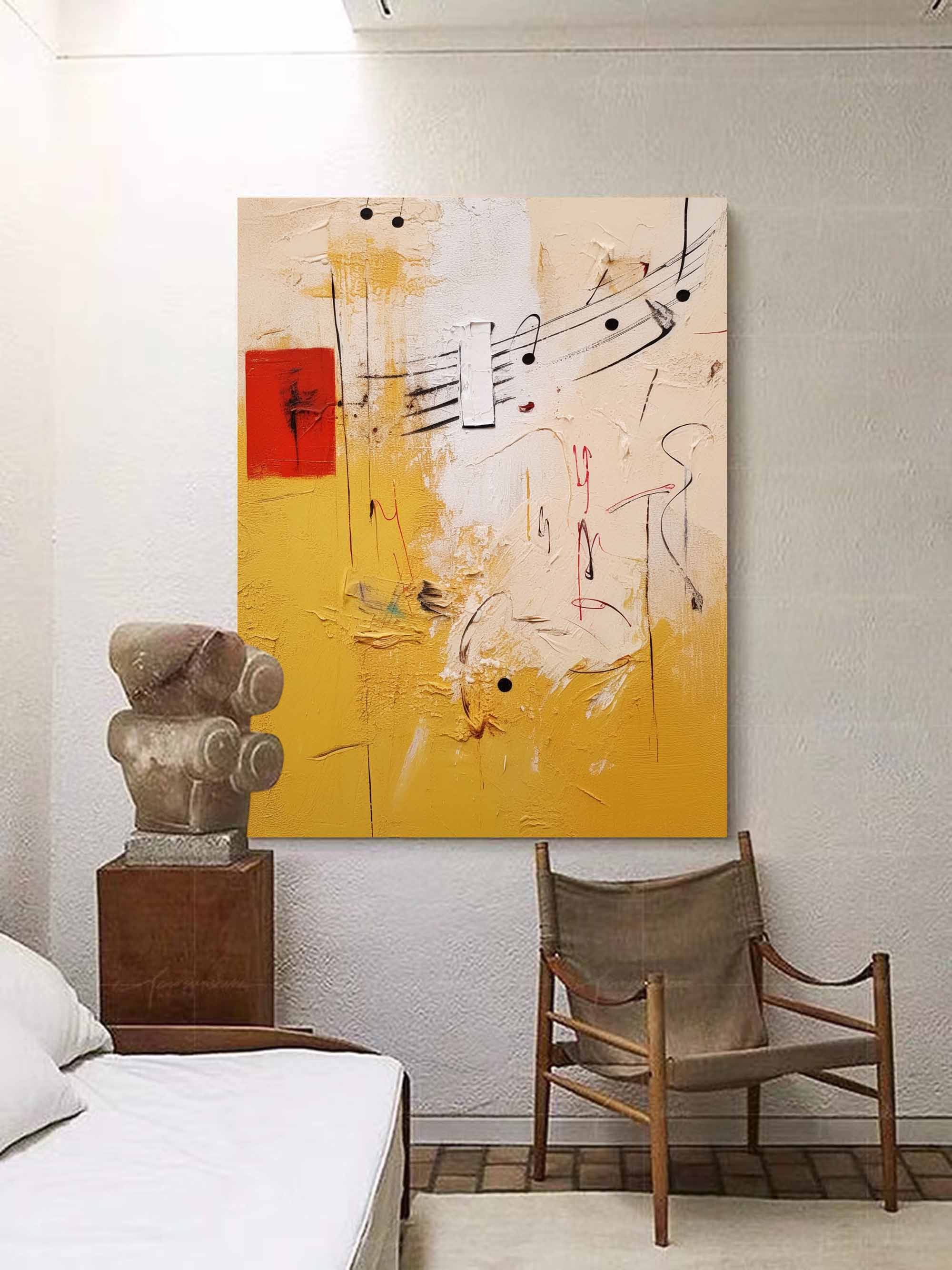 Wallart Abstract Melody Textured Canvas