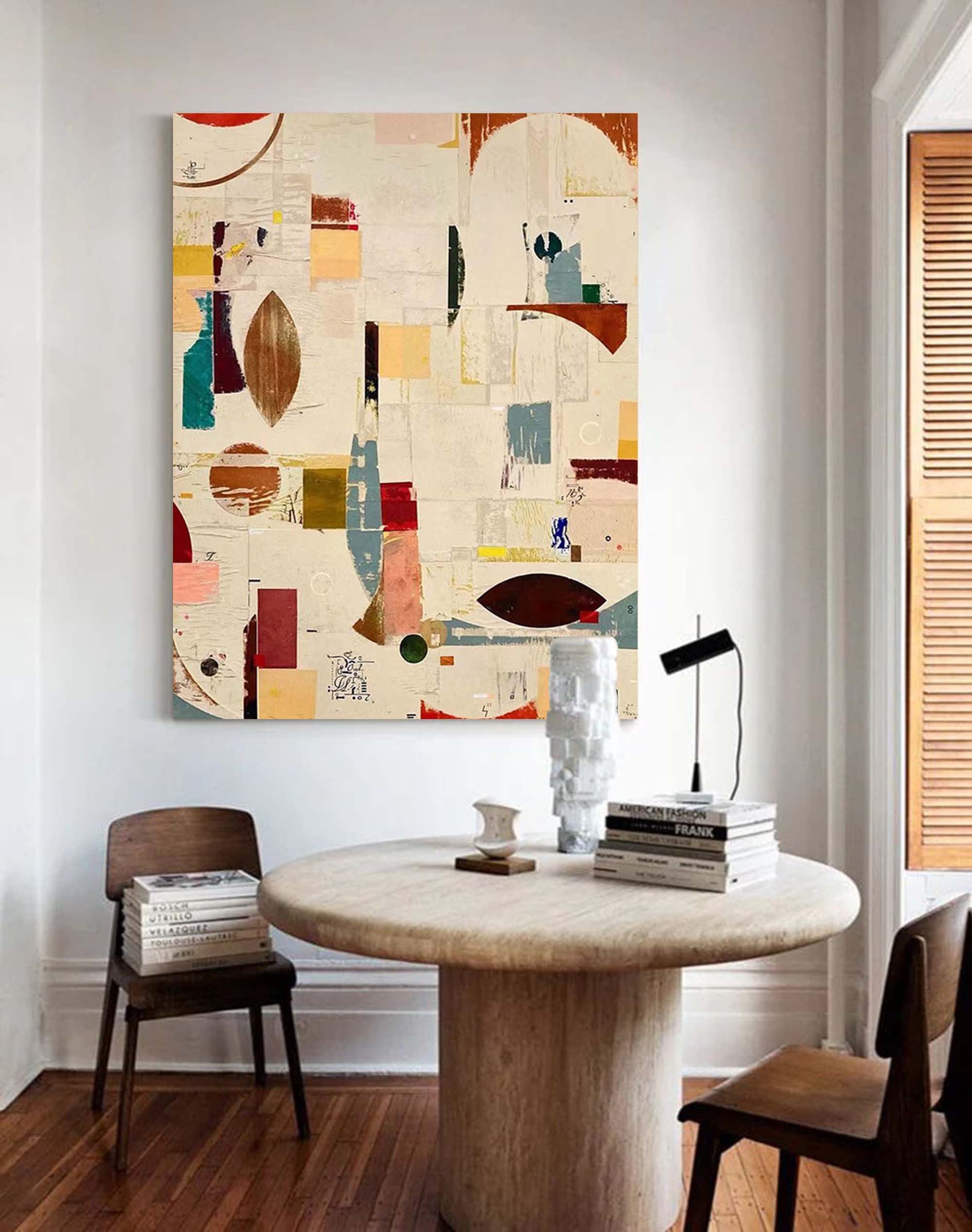 Wallart Geometric Abstractions: Modern Art Collage