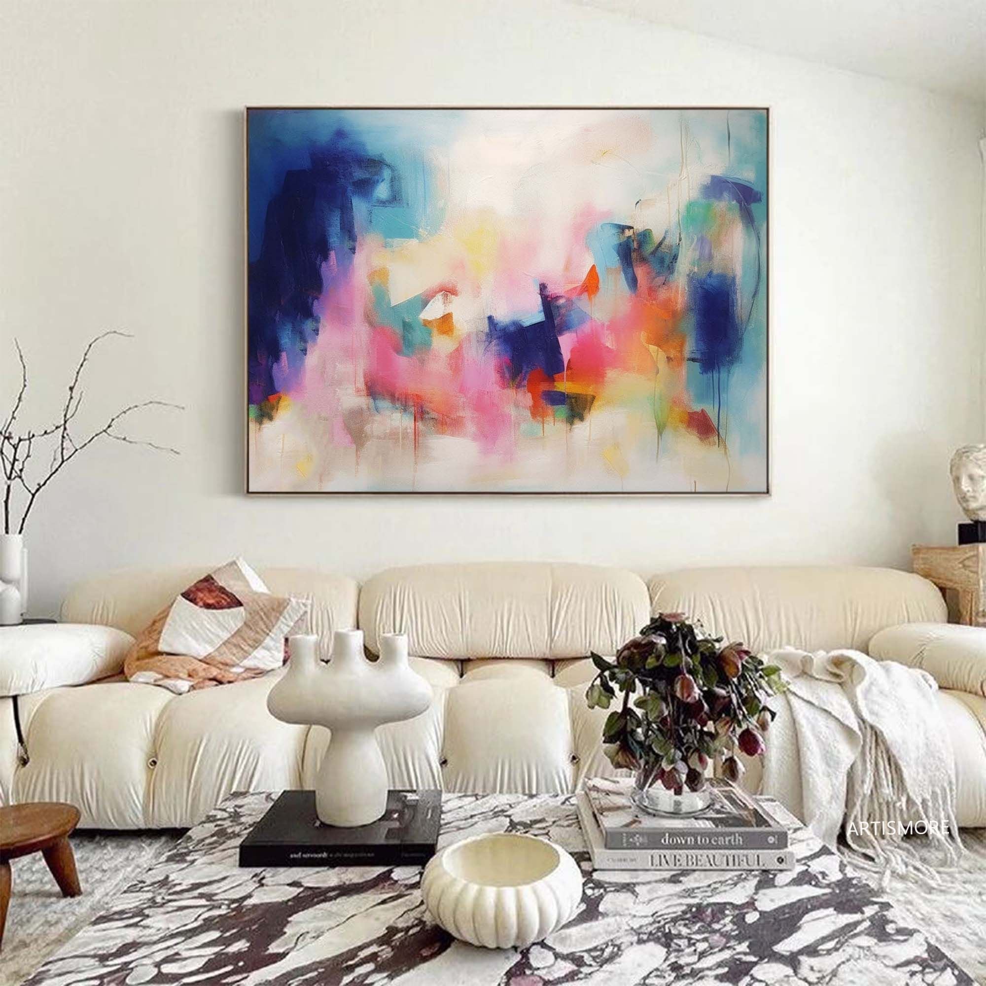 Wallart Dreamy Abstract Color Fade Art