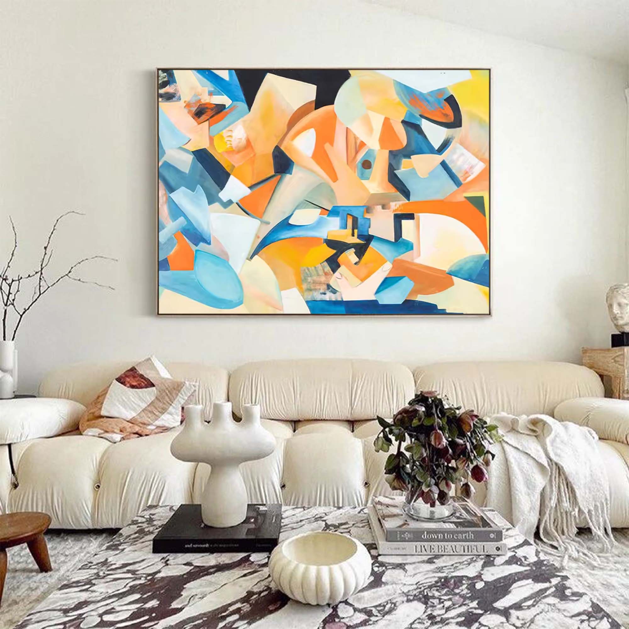 Wallart Geometric Abstract Colorful Art