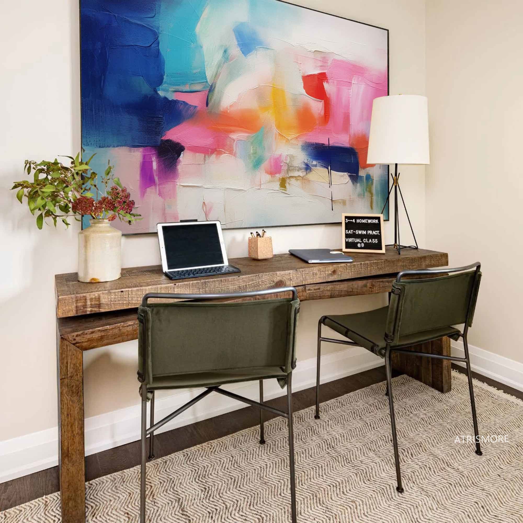 Wallart Bold Abstract Color Block Art