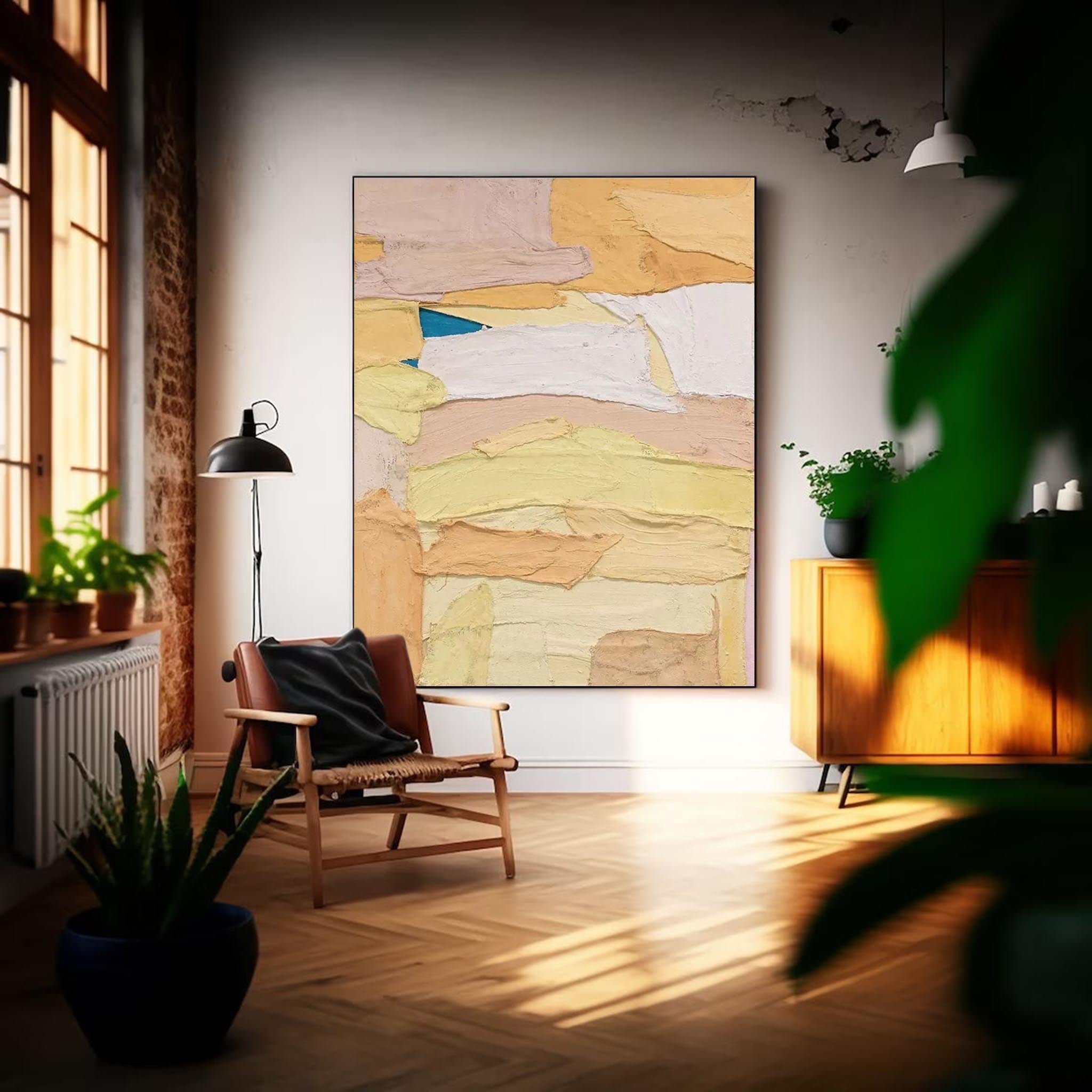 Wallart Layered Pastel Abstract Texture Art