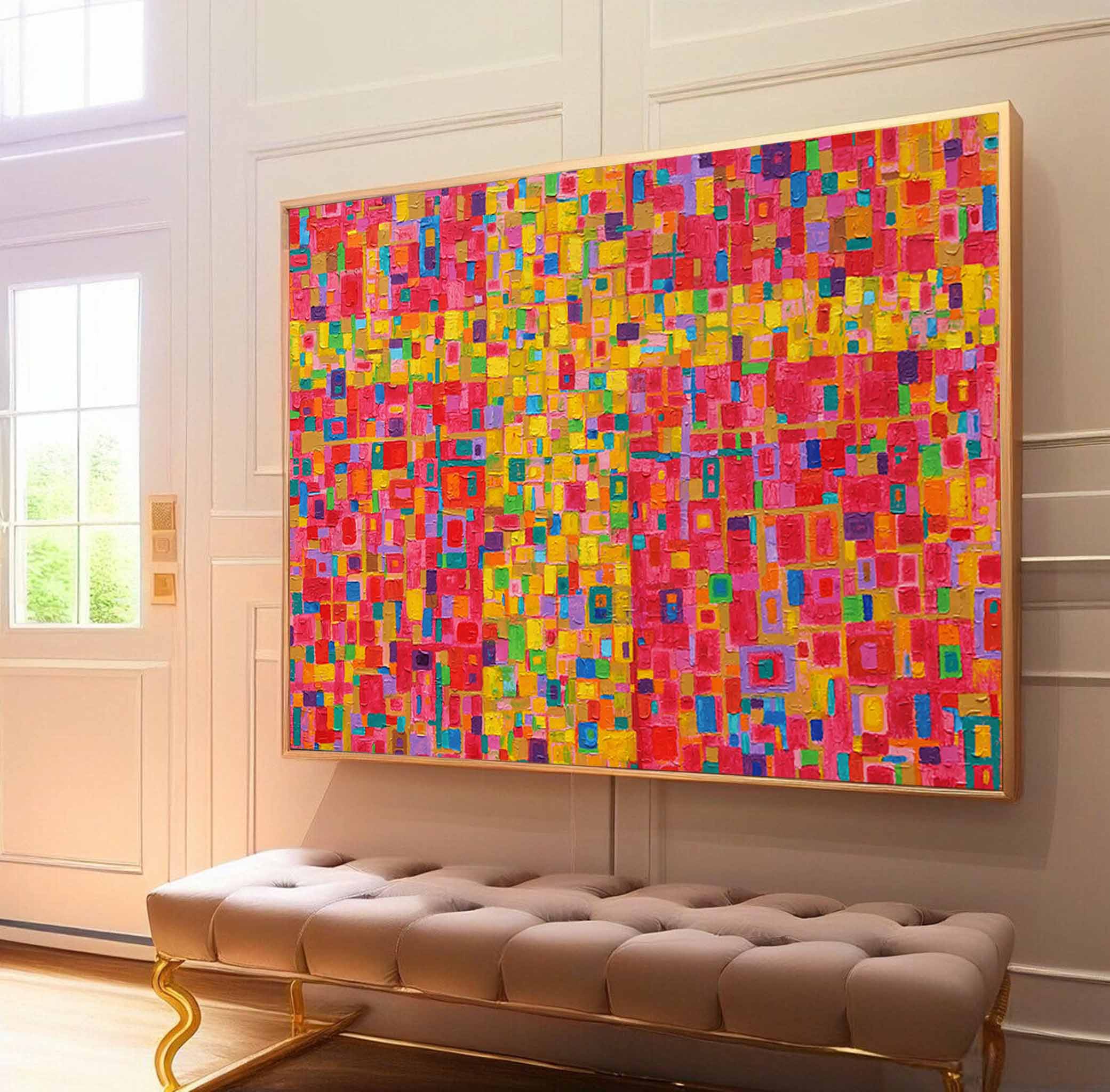 Wallart Radiant Mosaic Colorful Abstract Art