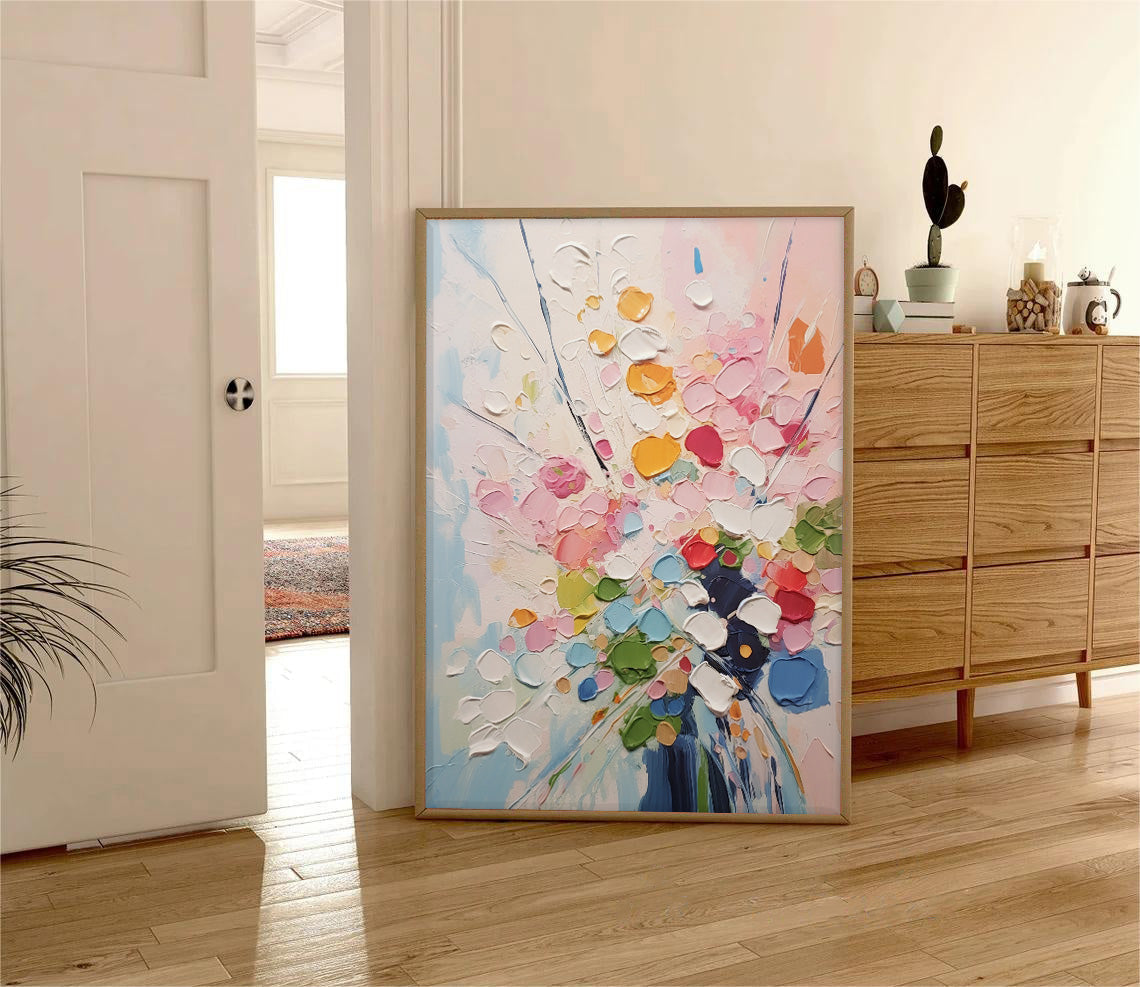 Wallart Vibrant Floral Symphony