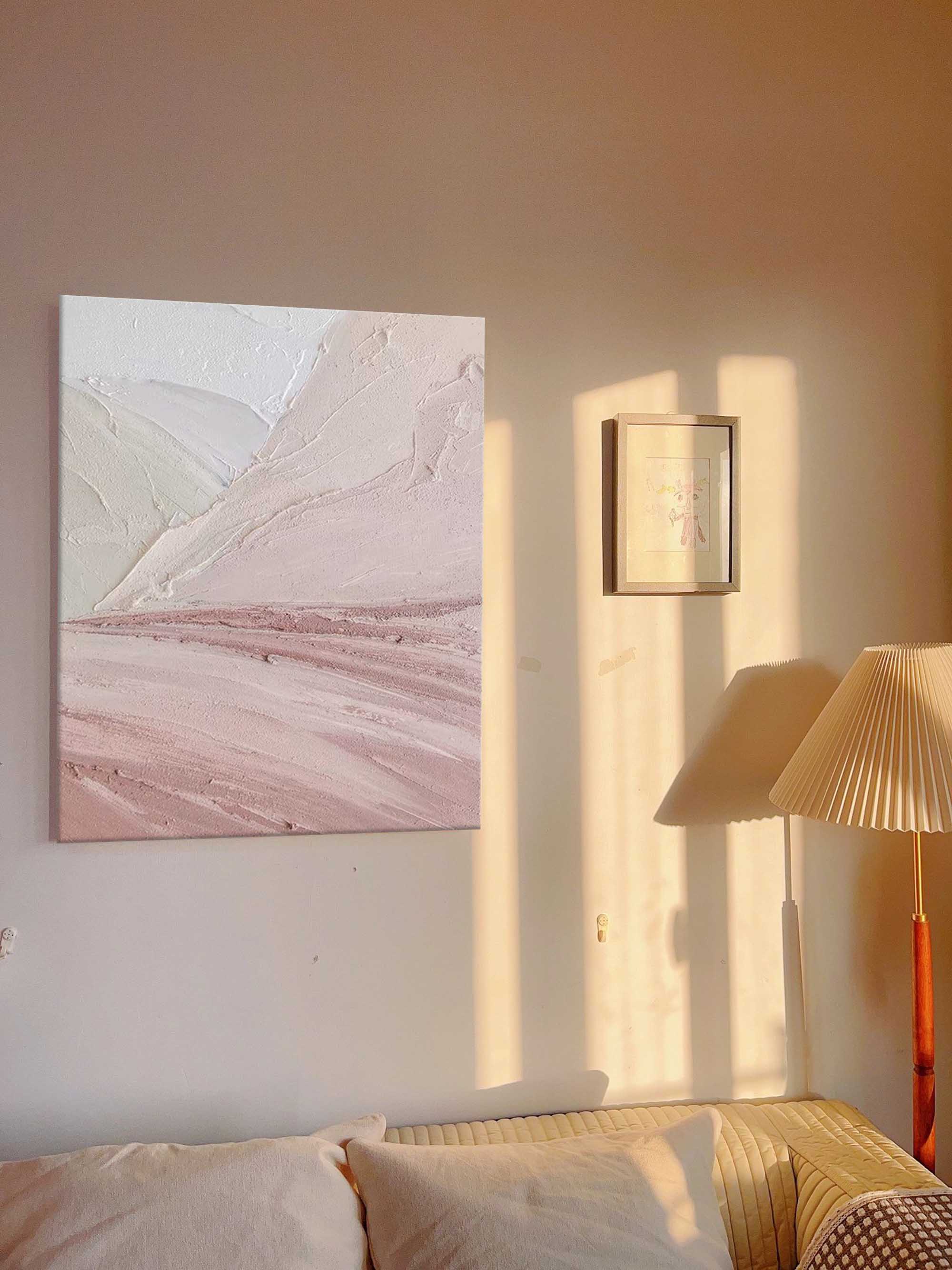 Wallart Soft Horizons: Minimalist Desert Palette