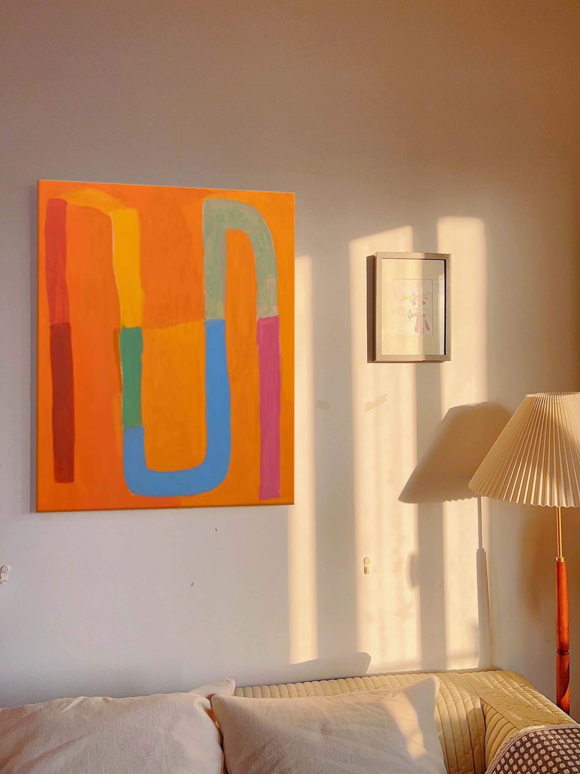 Wallart Vibrant Pathways: Abstract Color Flow