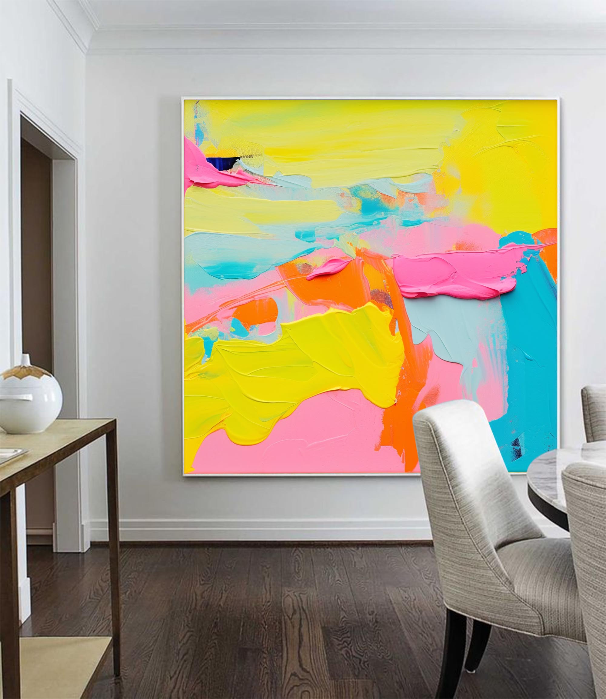Wallart Radiant Waves Abstract Canvas