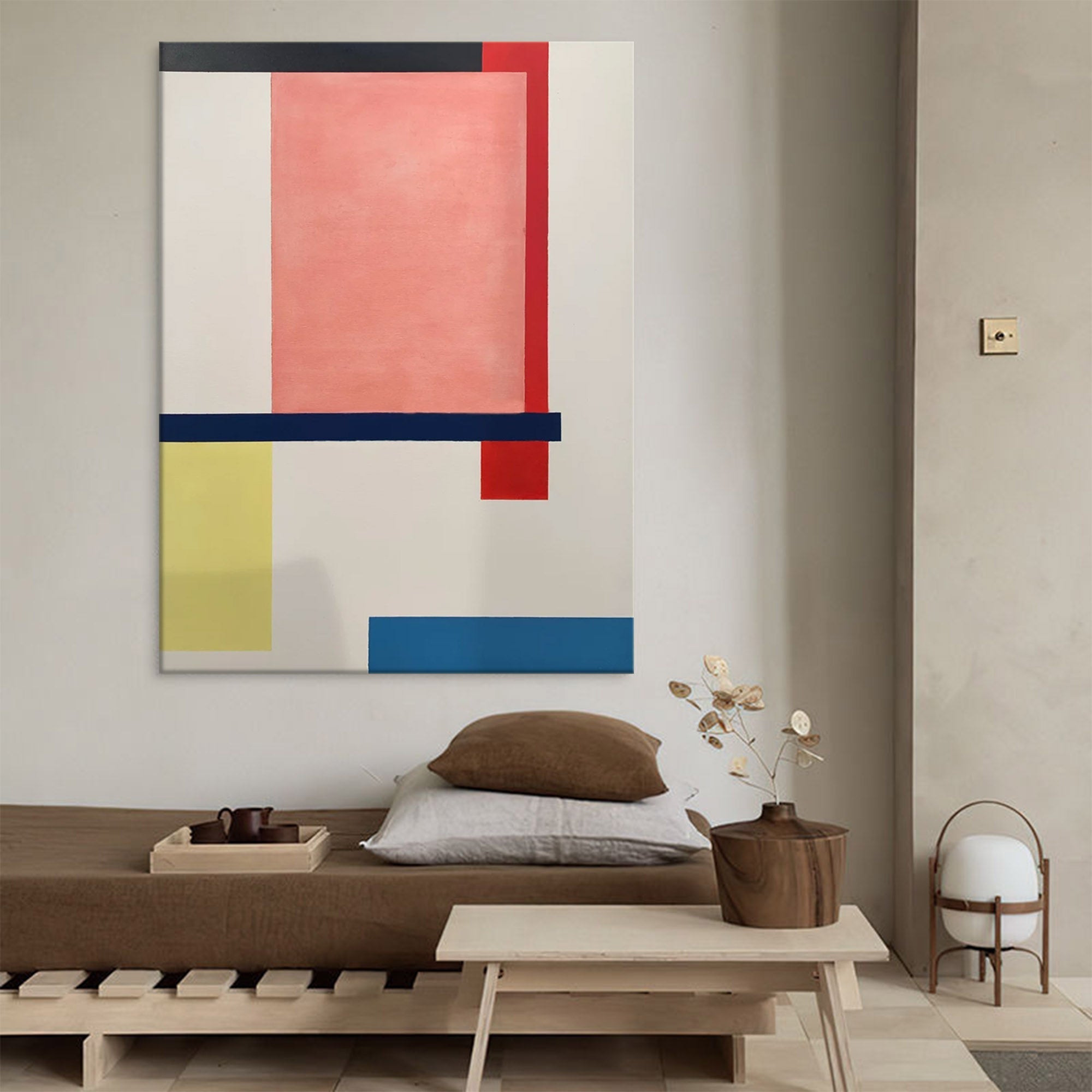 Wallart Minimalist Geometry: Bold Color Blocks