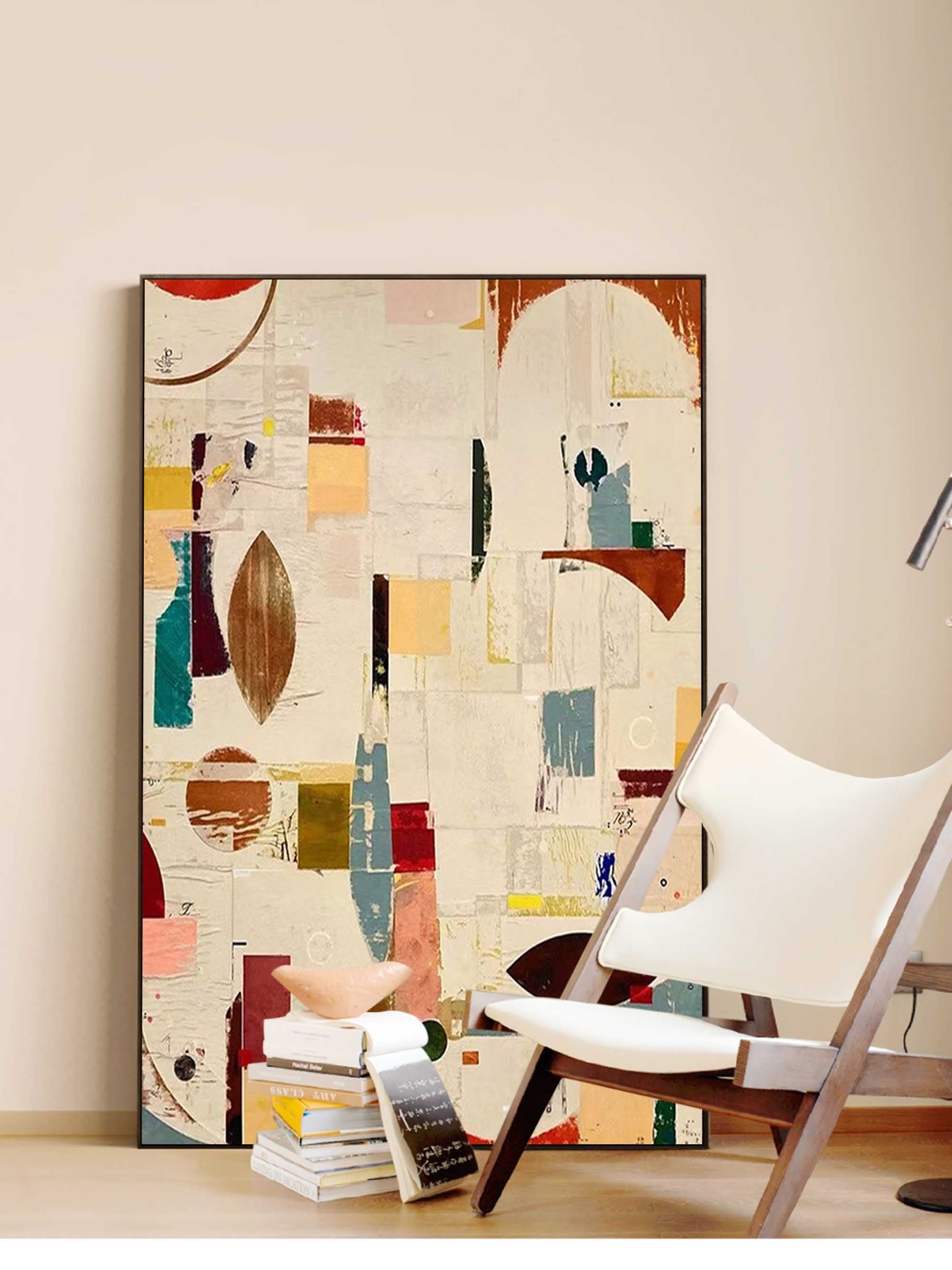 Wallart Geometric Abstractions: Modern Art Collage
