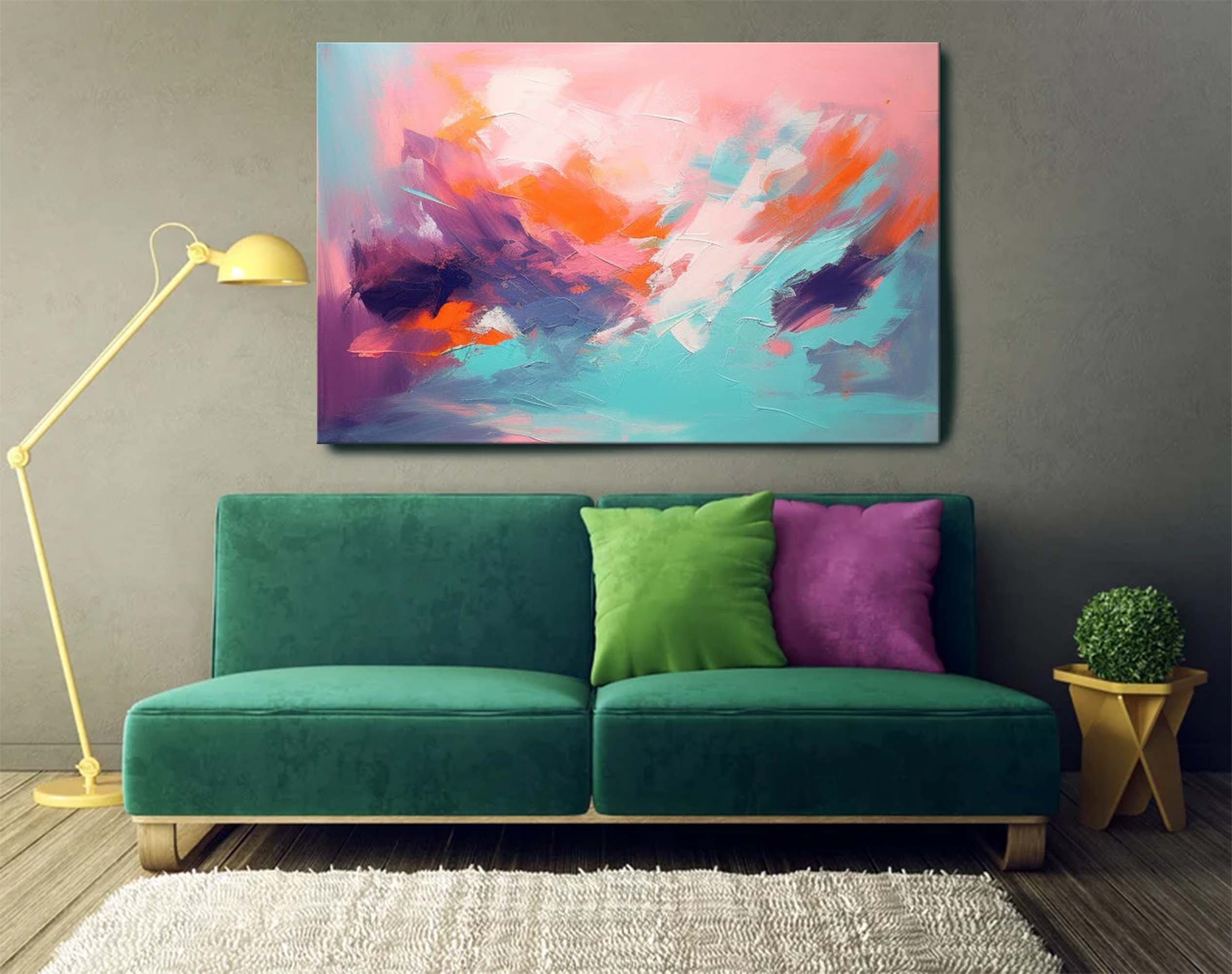Wallart Serene Dusk Abstract Expression