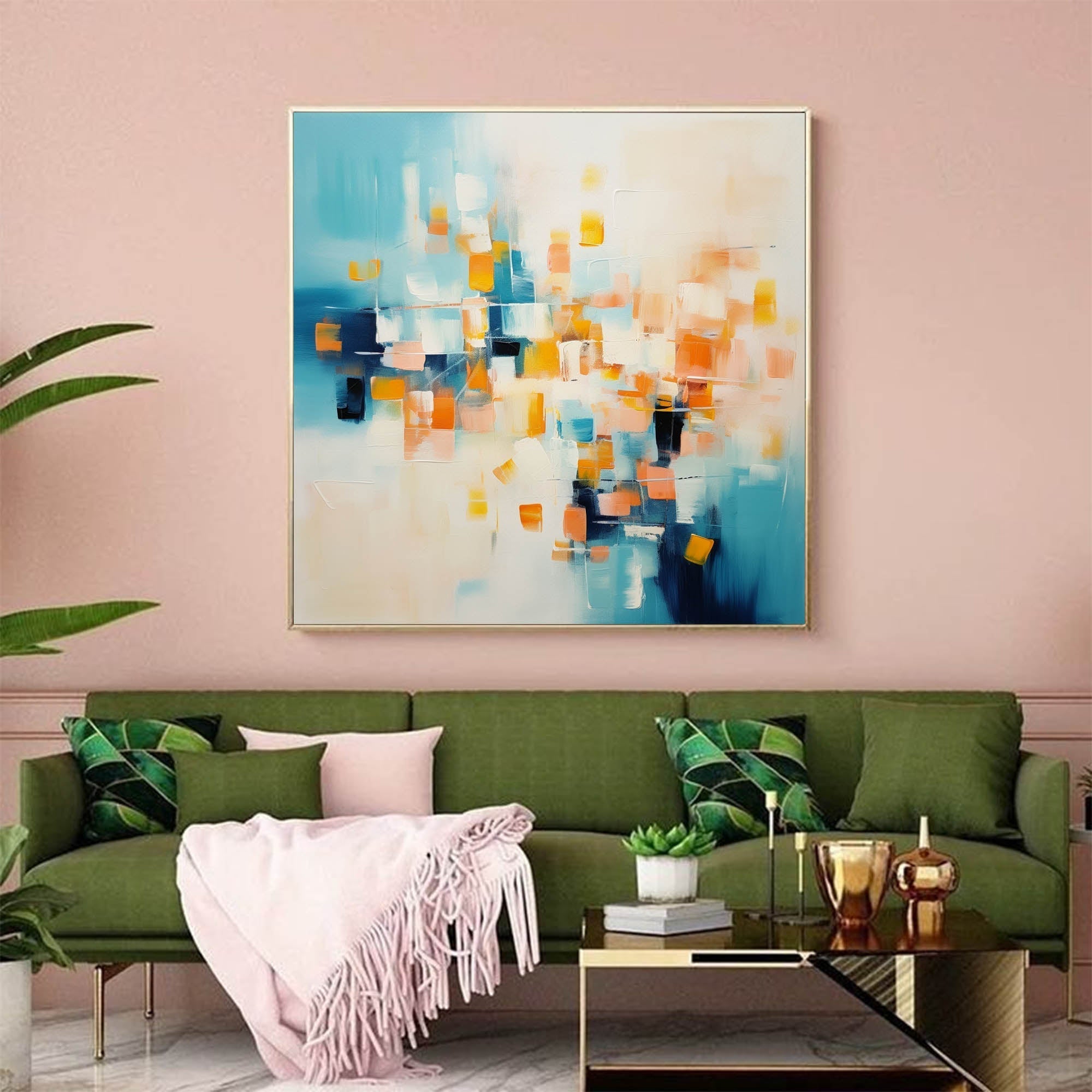 Wallart Abstract Horizon of Colors
