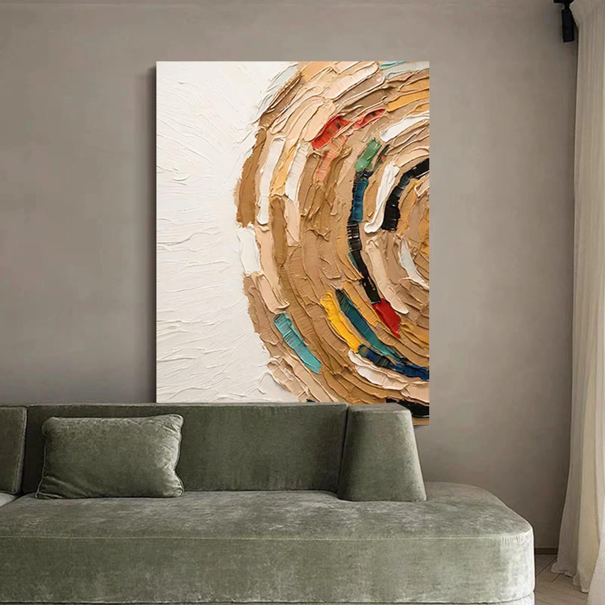 Wallart Whirling Texture Abstract Canvas