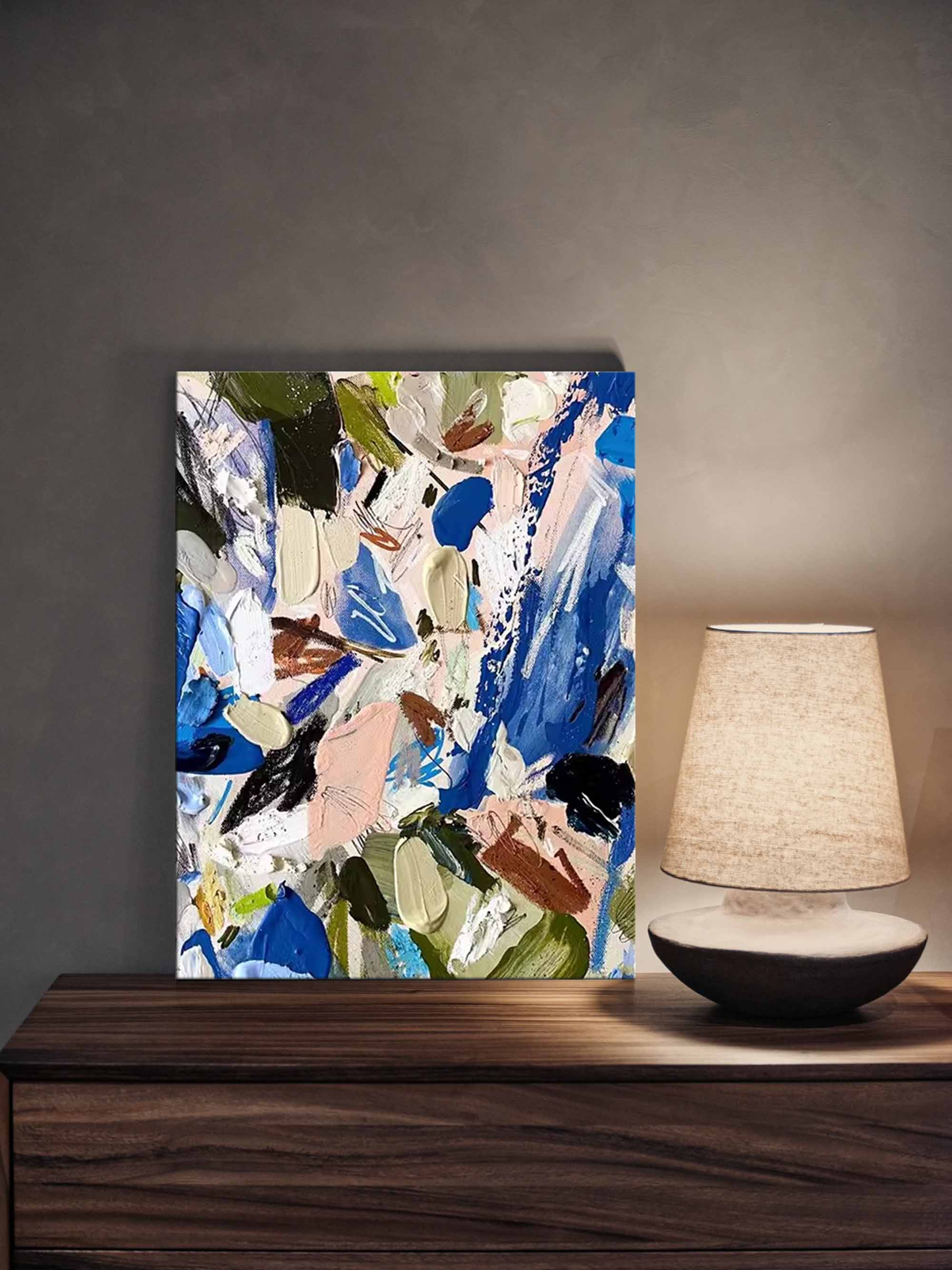 Wallart Vibrant Abstract Expressionist Art