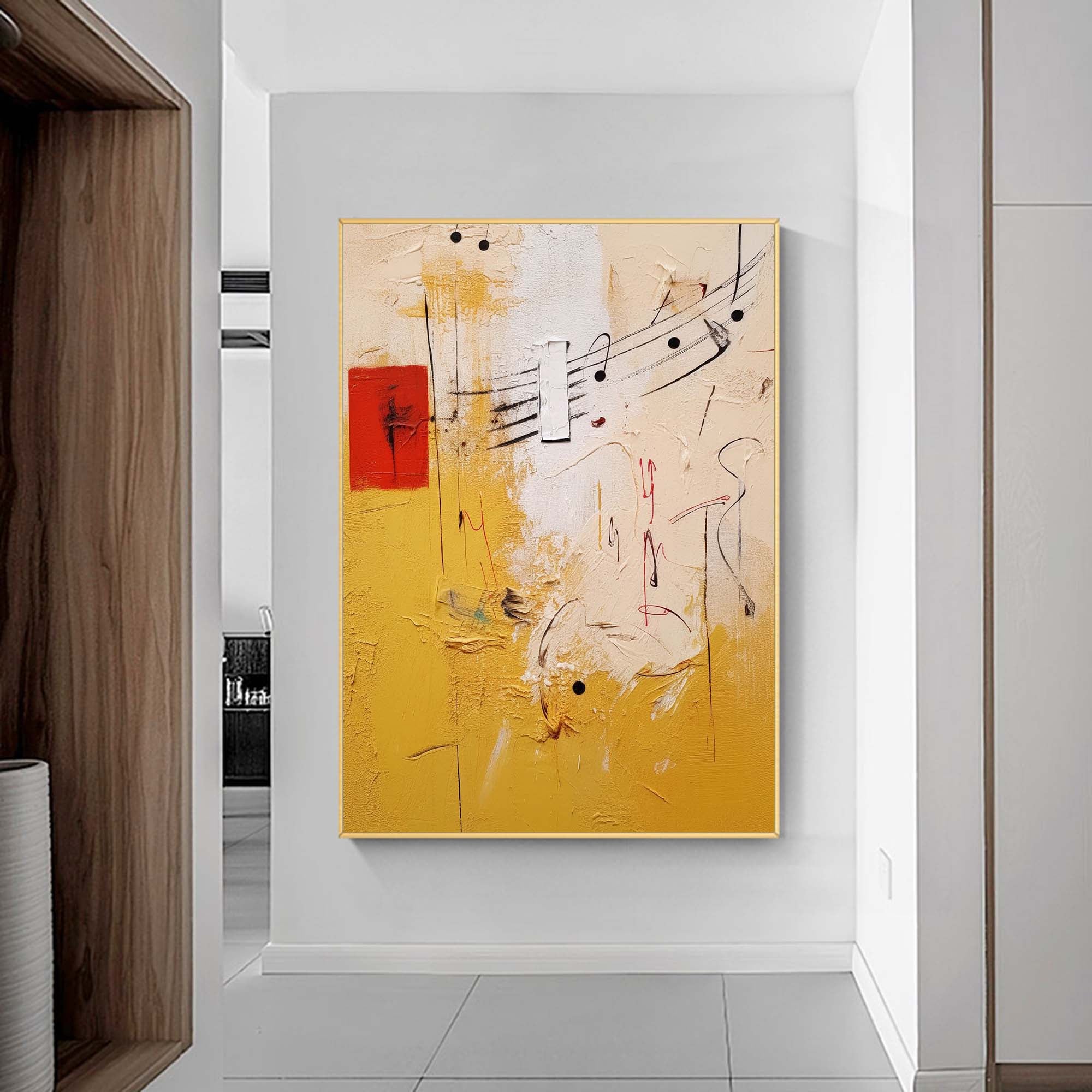 Wallart Abstract Melody Textured Canvas