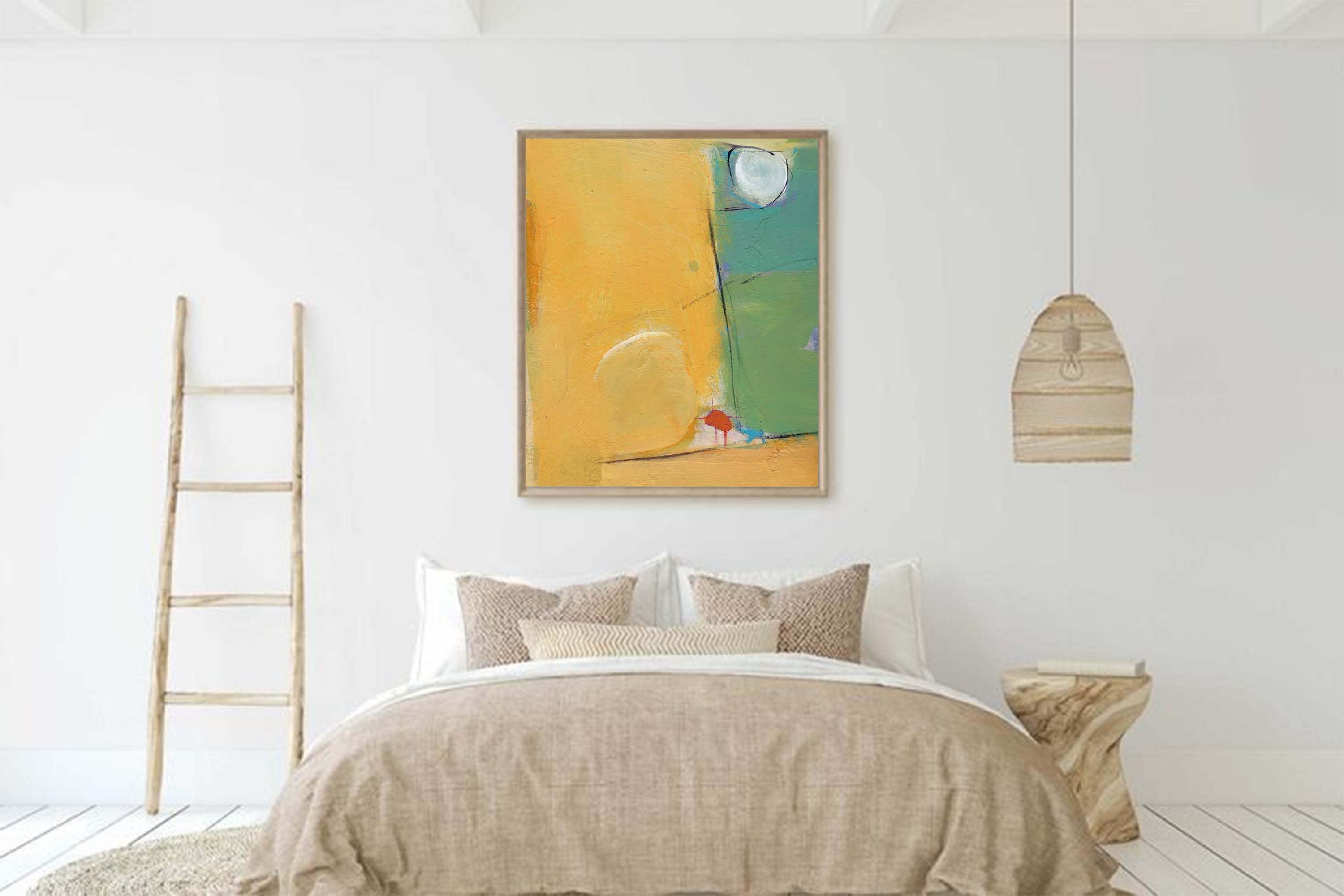 Wallart Minimalist Abstract Pastel Canvas Art