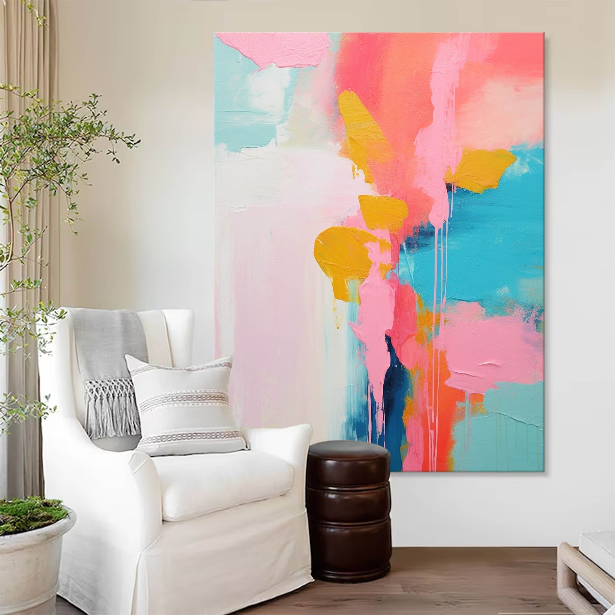 Wallart Blossom Dreams Abstract Painting