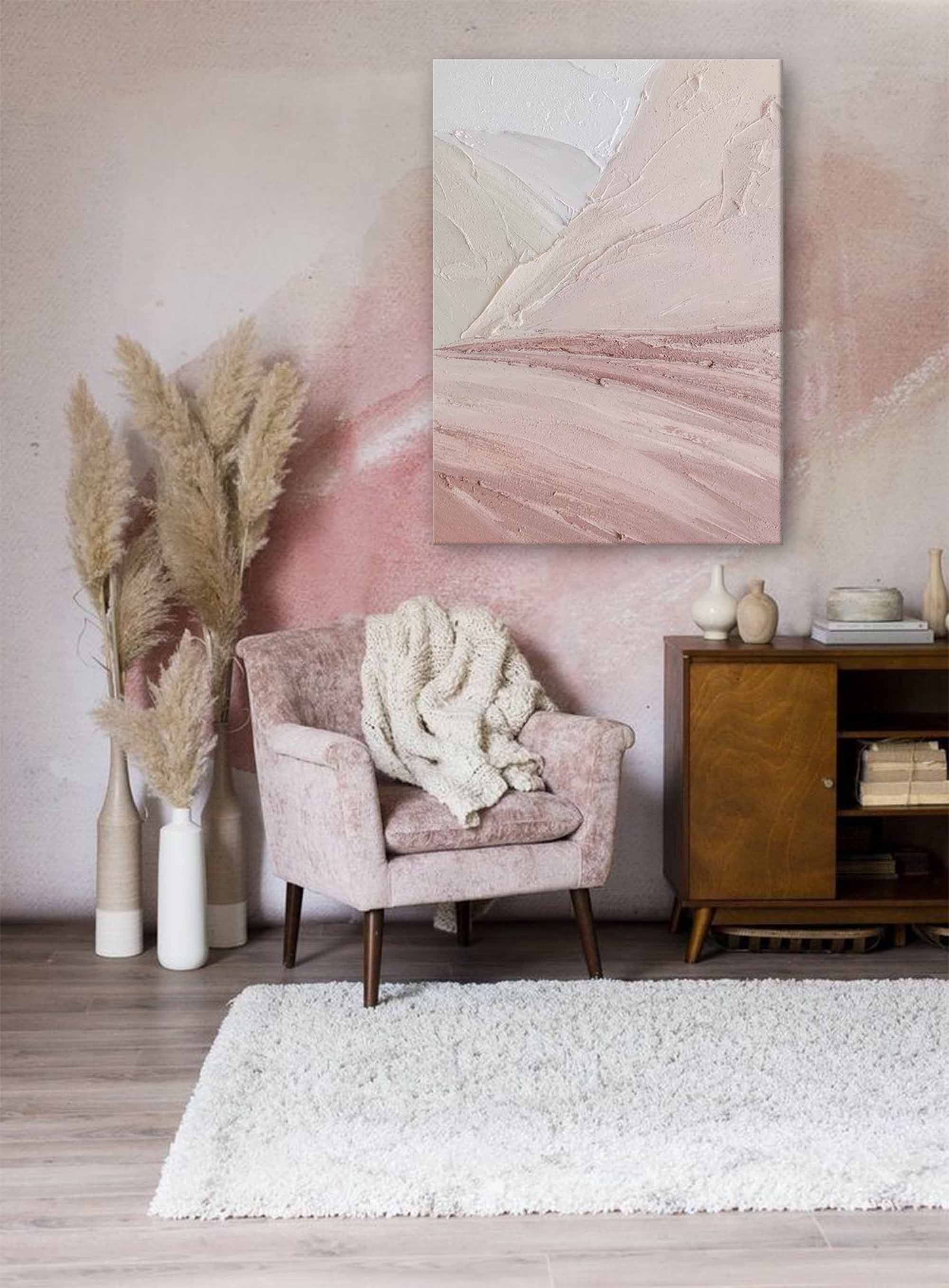 Wallart Soft Horizons: Minimalist Desert Palette
