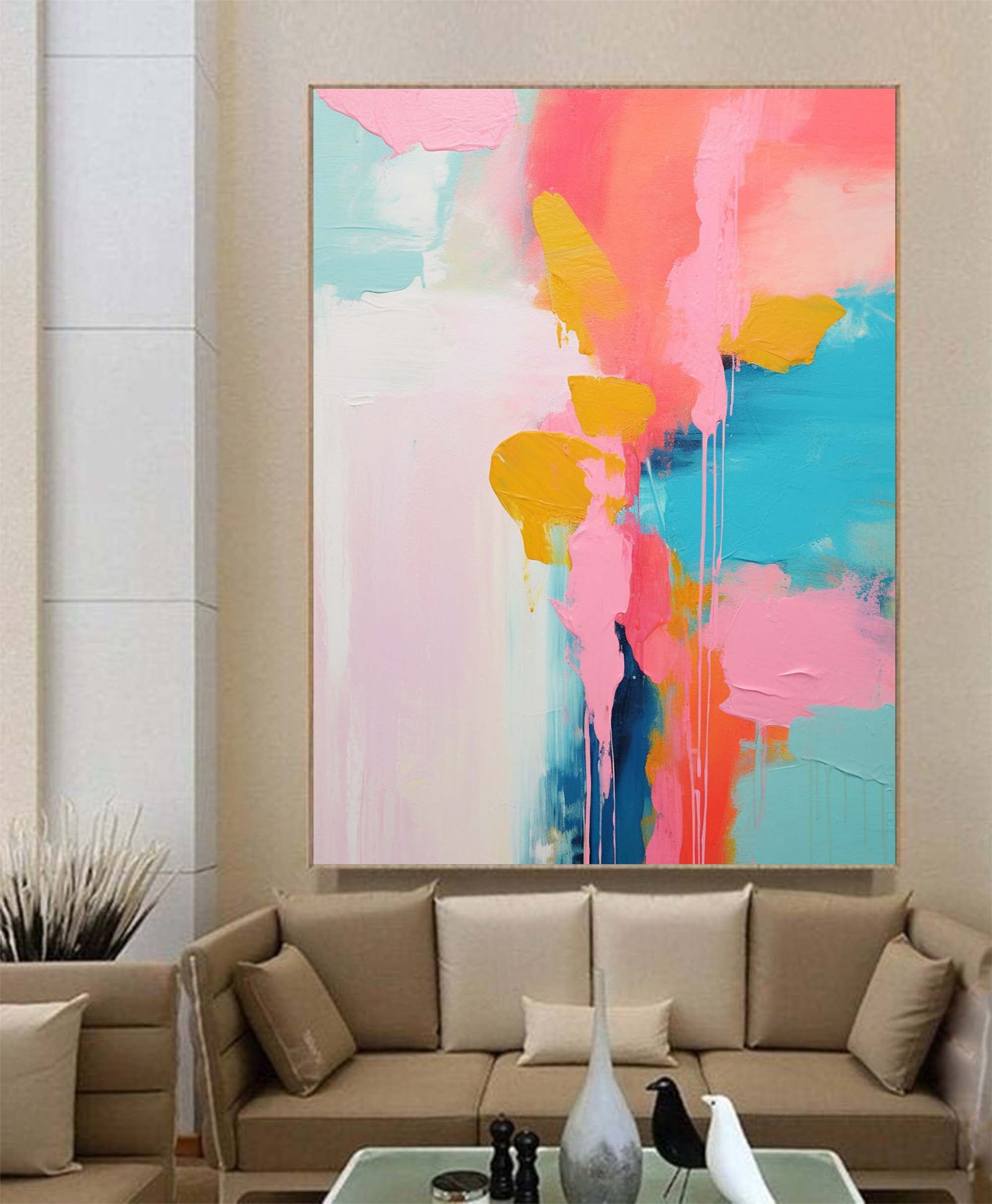 Wallart Blossom Dreams Abstract Painting