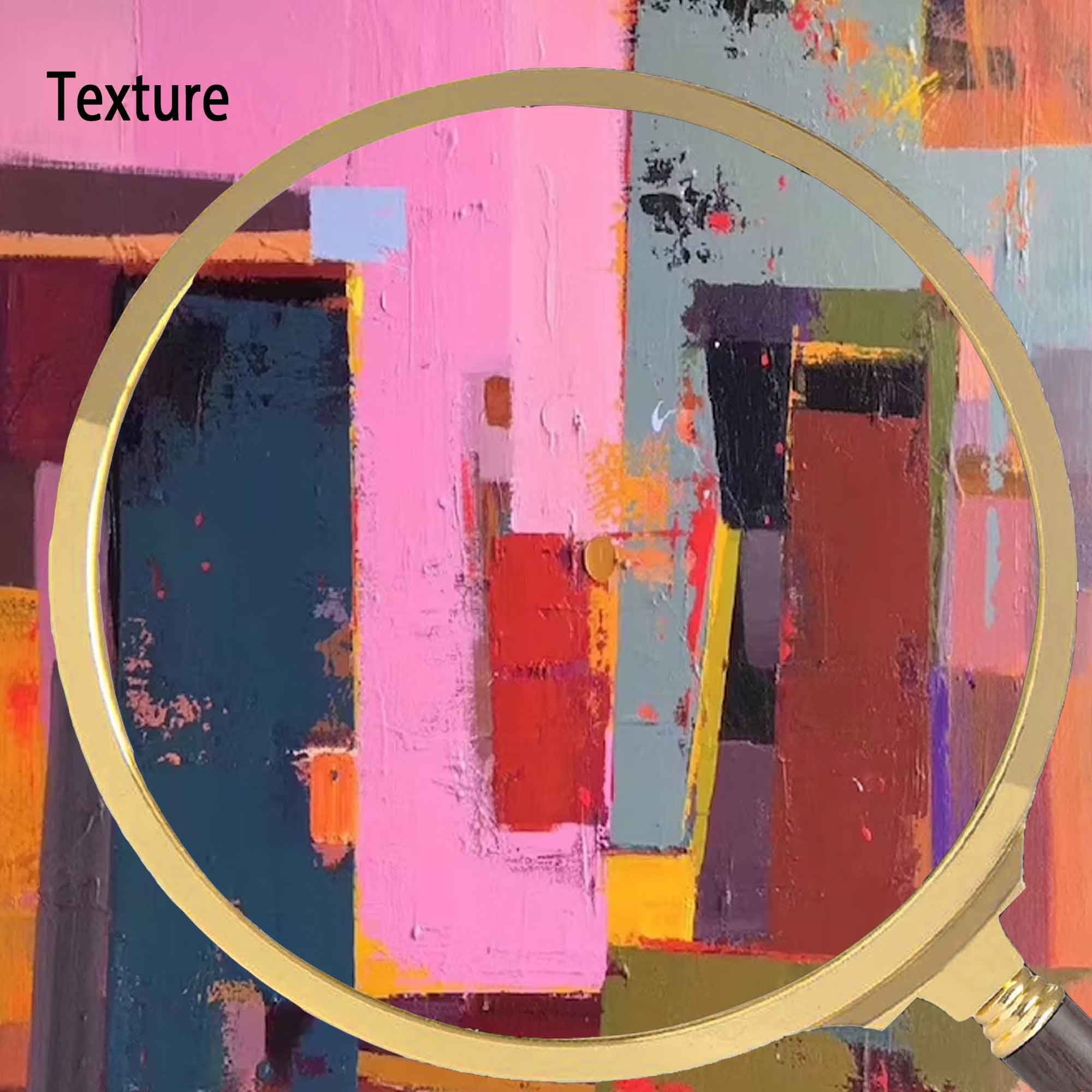 Wallart Bold Abstract Color Block Canvas Art