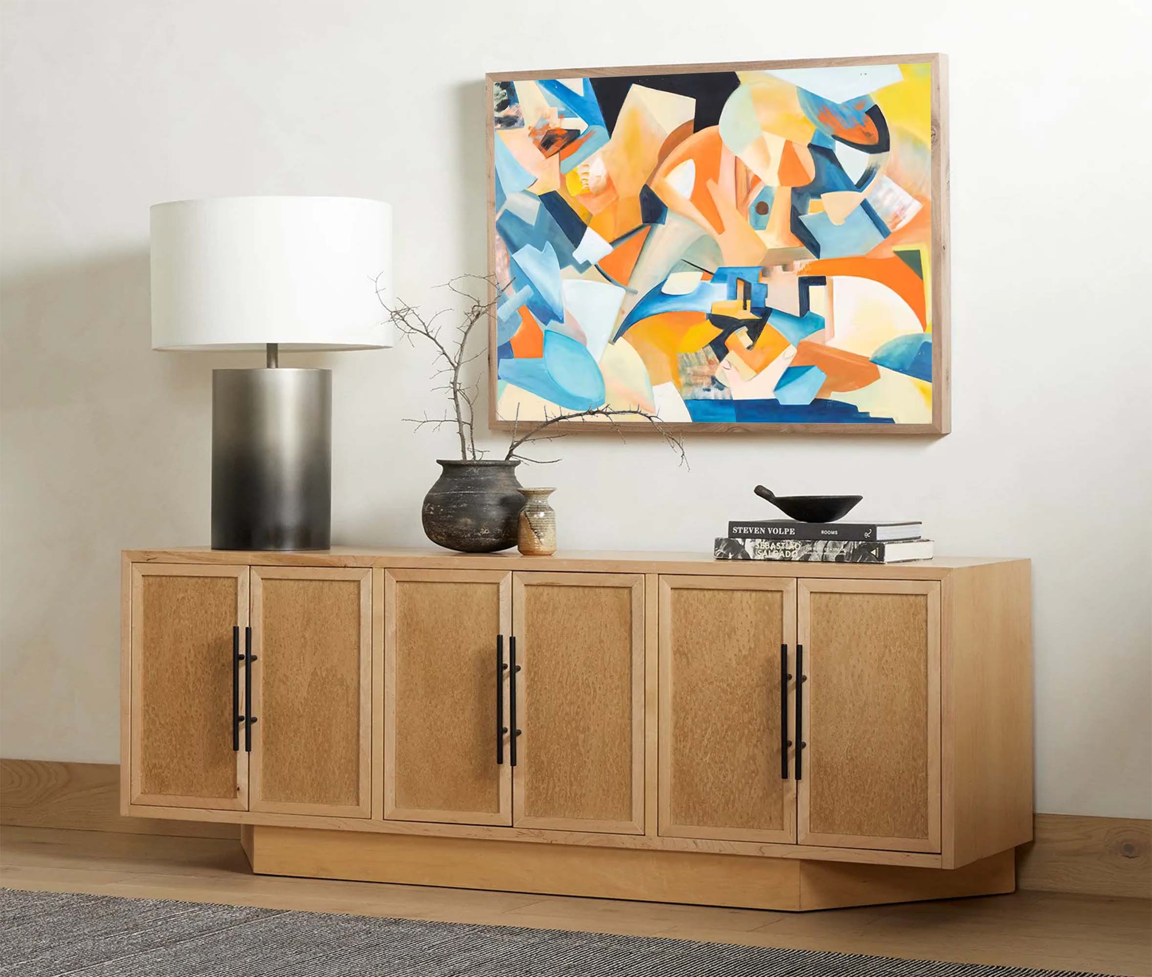 Wallart Geometric Abstract Colorful Art