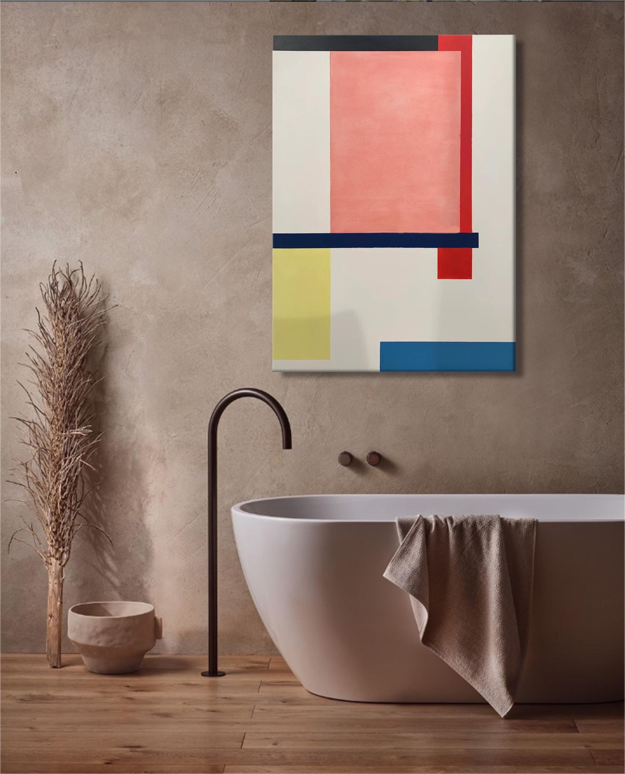 Wallart Minimalist Geometry: Bold Color Blocks
