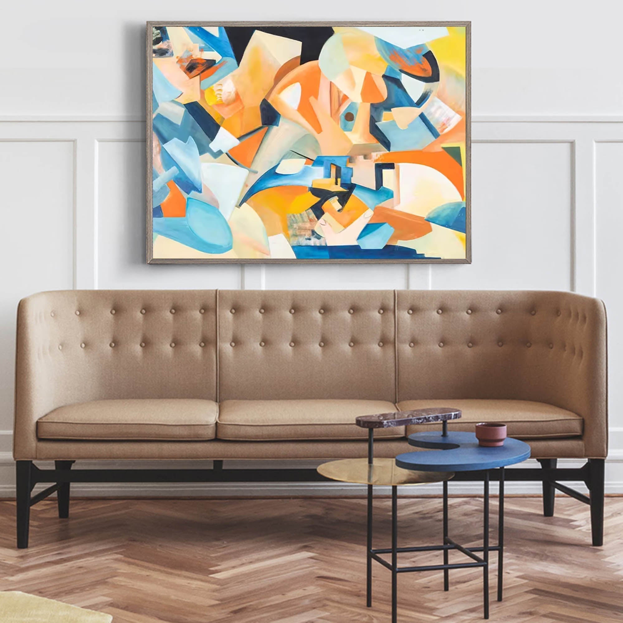 Wallart Geometric Abstract Colorful Art