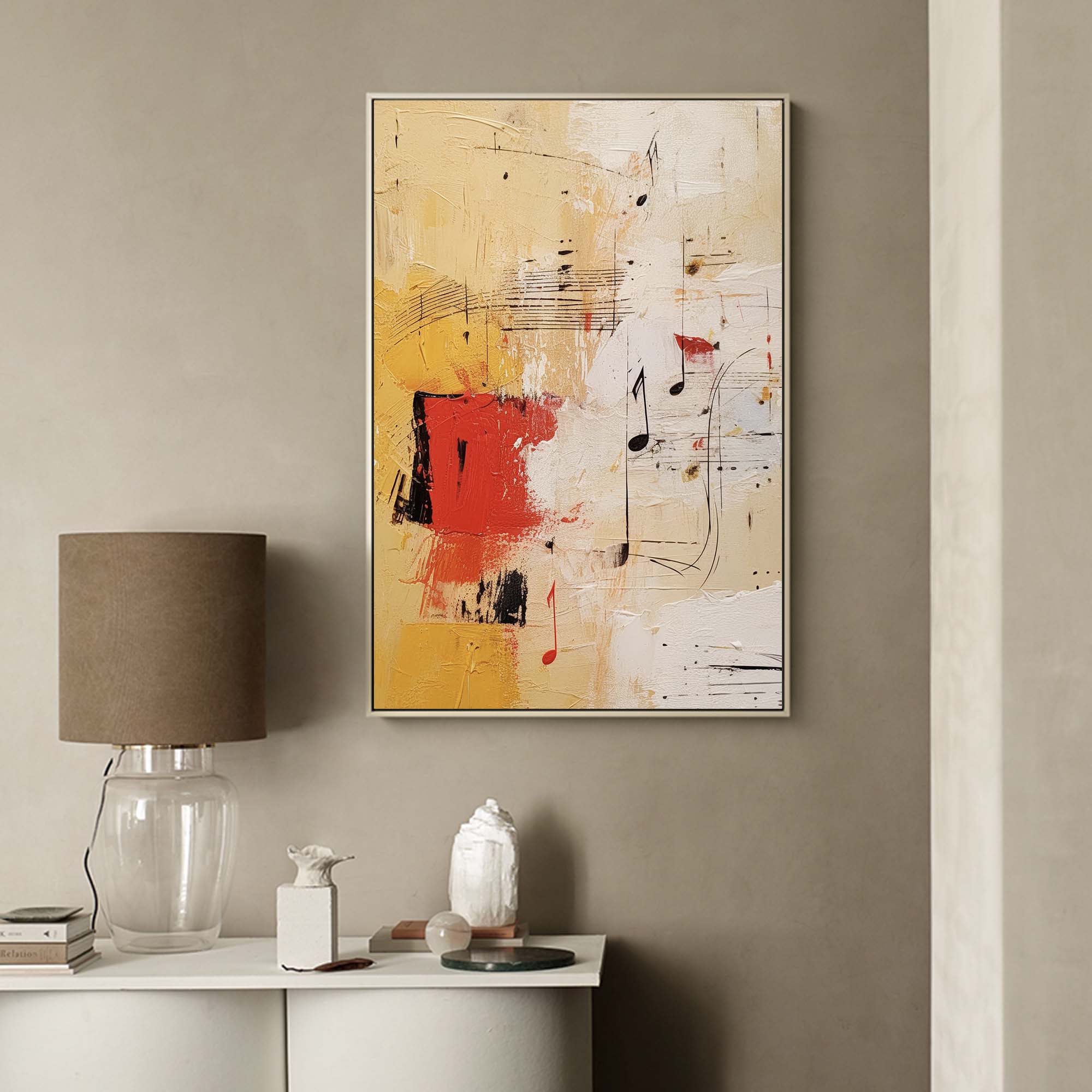 Wallart Melodic Abstract Music Canvas Art