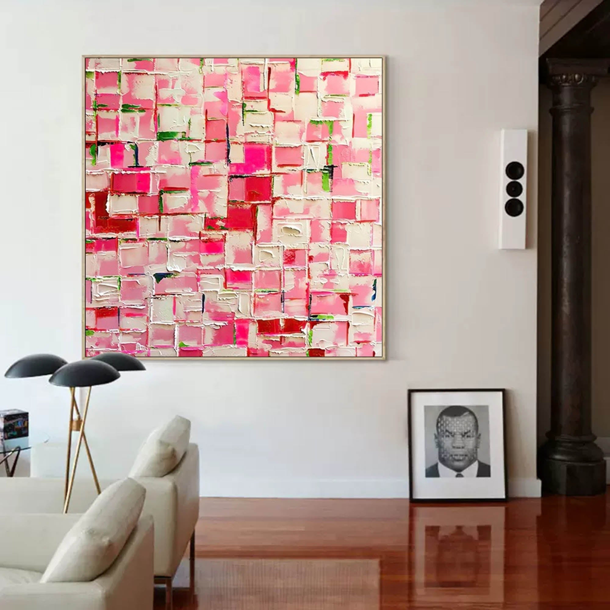 Wallart Spring Mosaic in Pink