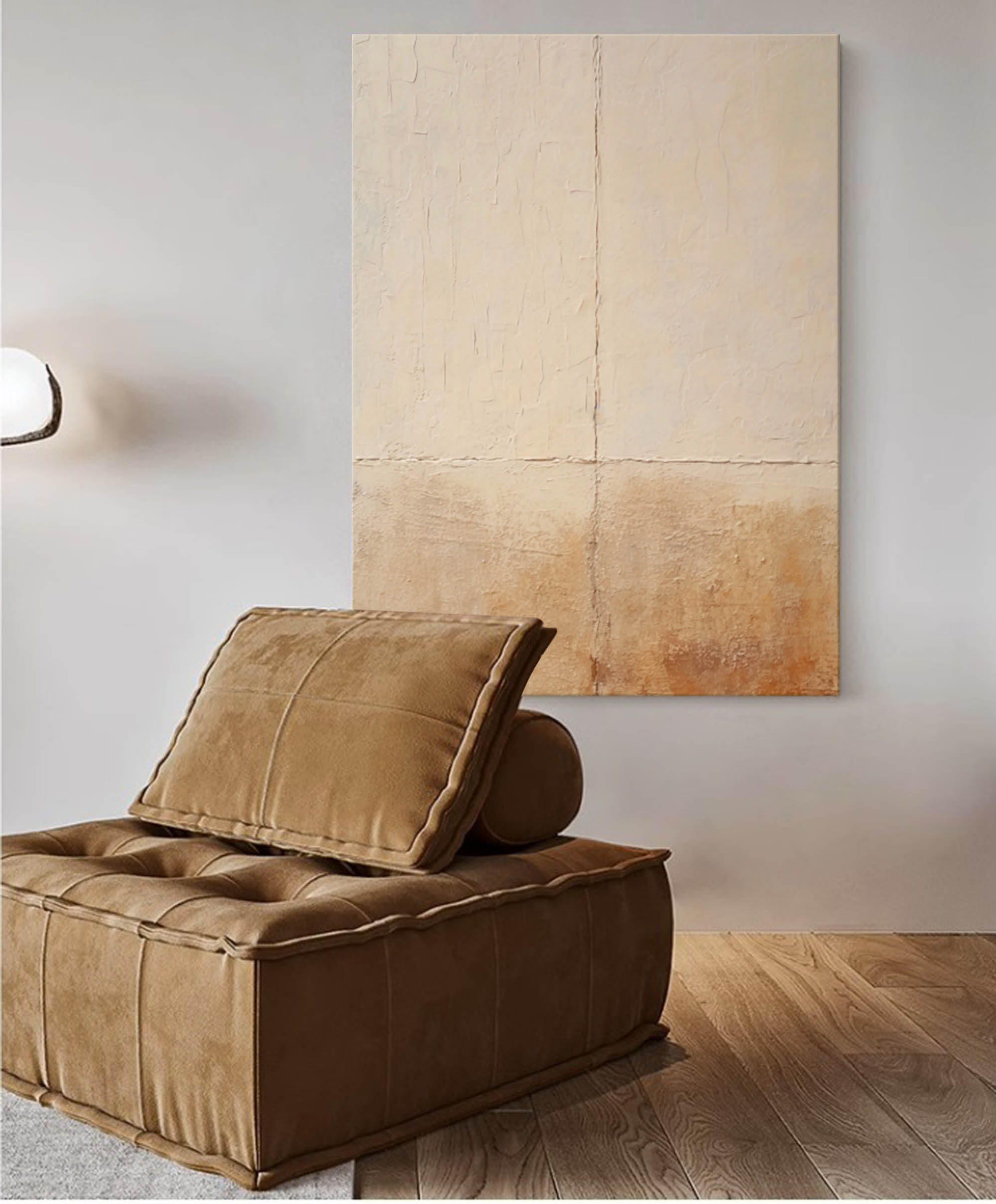 Wallart Textured Neutral Abstract Canvas