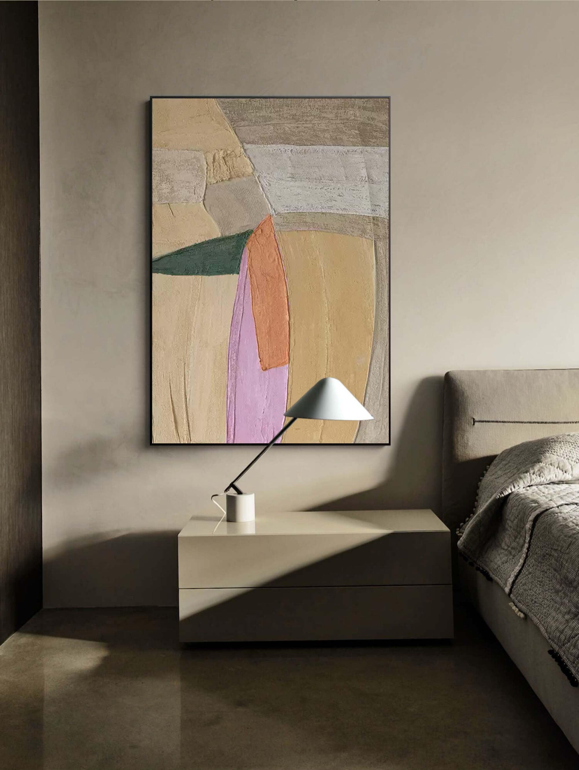 Wallart Earth-Toned Abstract Canvas Art