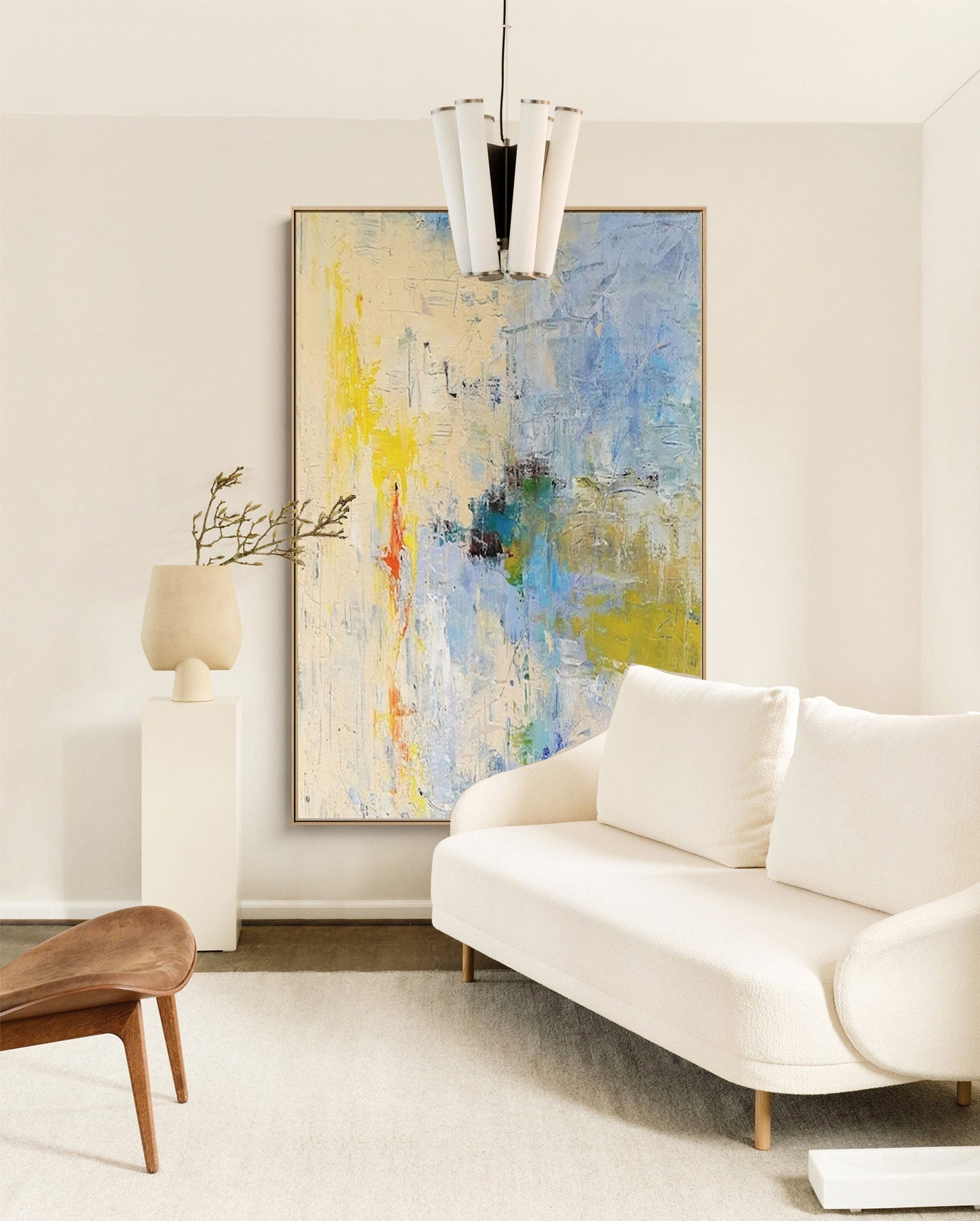Wallart Light Abstract Textured Canvas Art