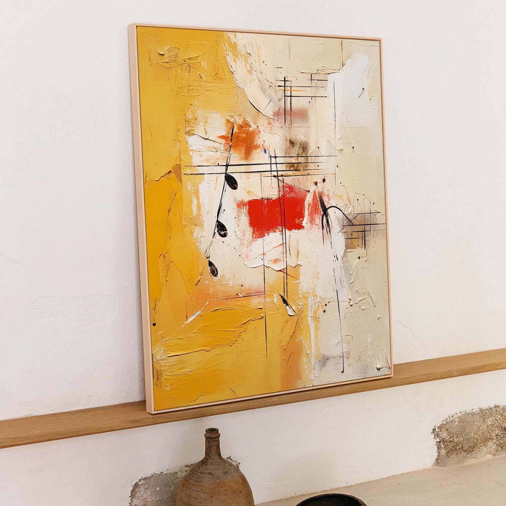Wallart Abstract Musical Harmony Canvas