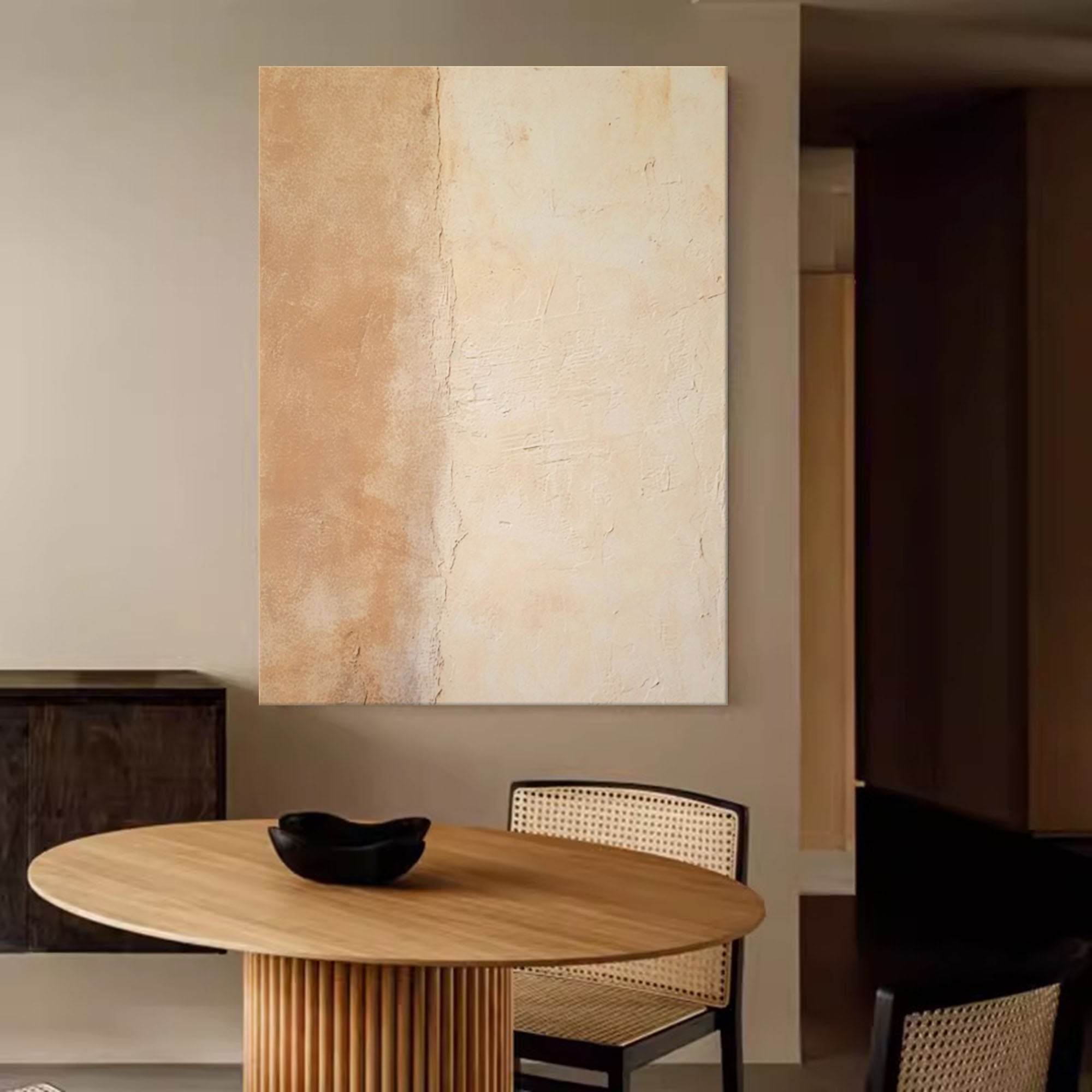 Wallart Neutral Earth Tones Abstract Art