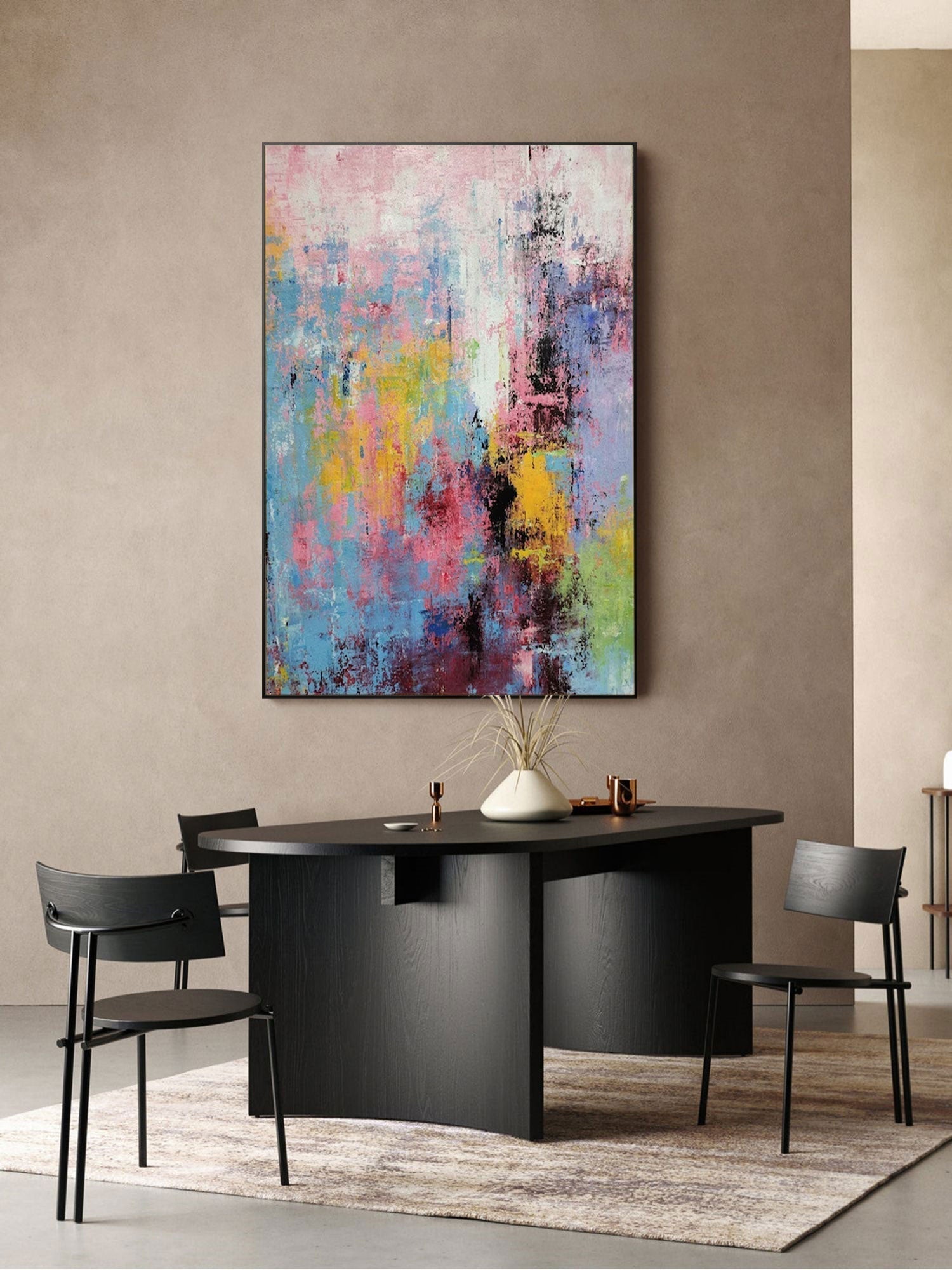 Wallart Soft Pastel Abstract Wall Art