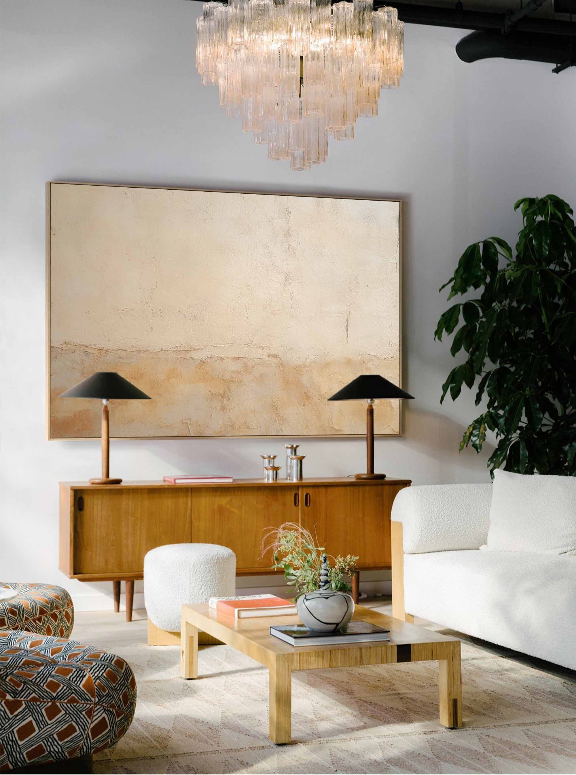 Wallart Earthy Textured Minimalist Canvas