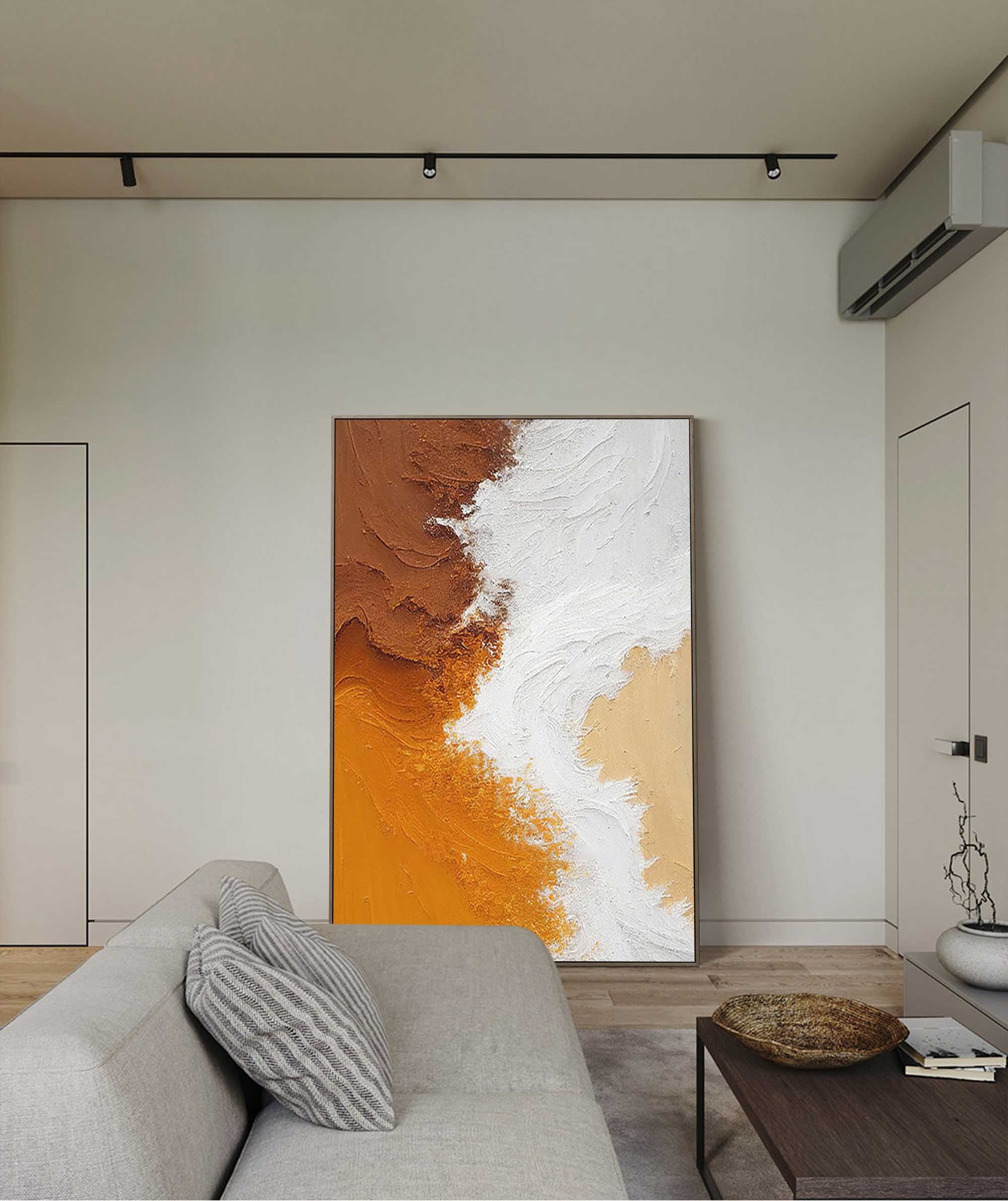 Wallart Textured Earth Tones Abstract Art