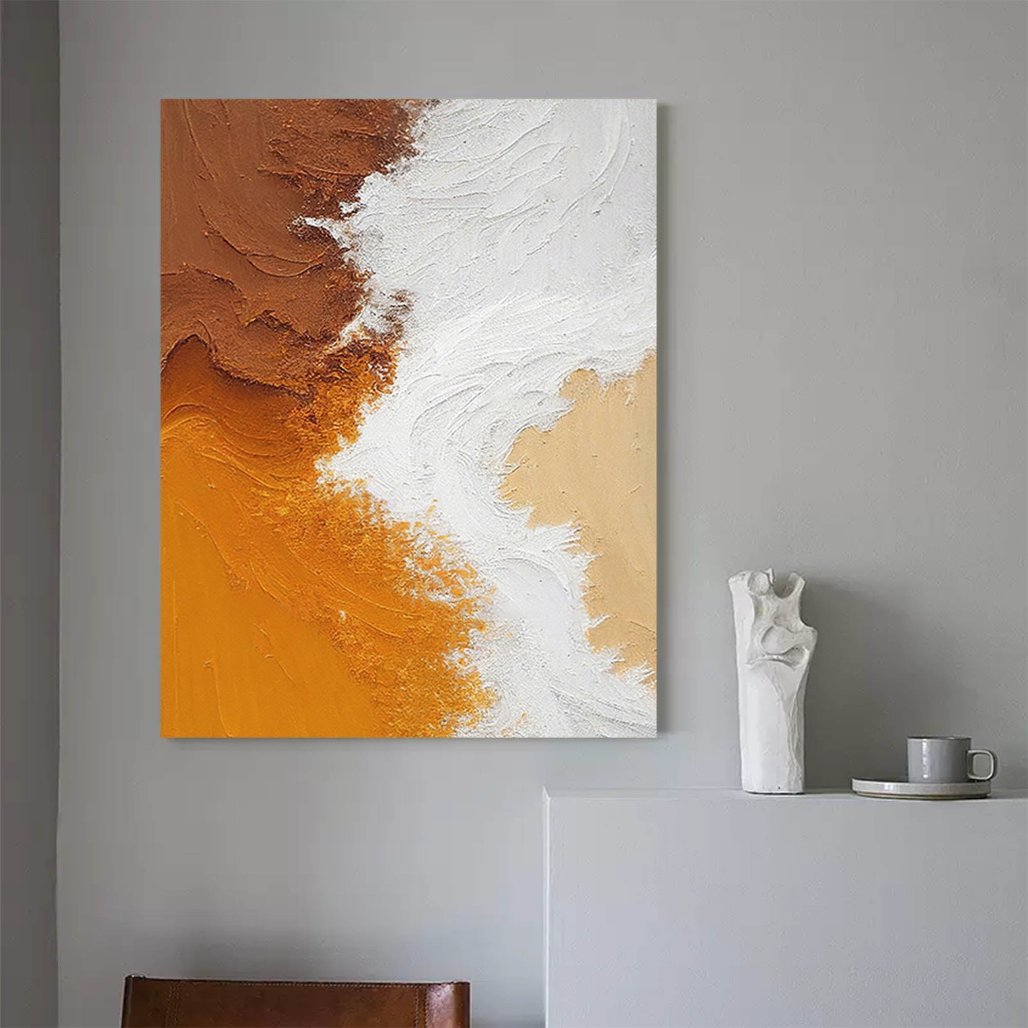 Wallart Textured Earth Tones Abstract Art
