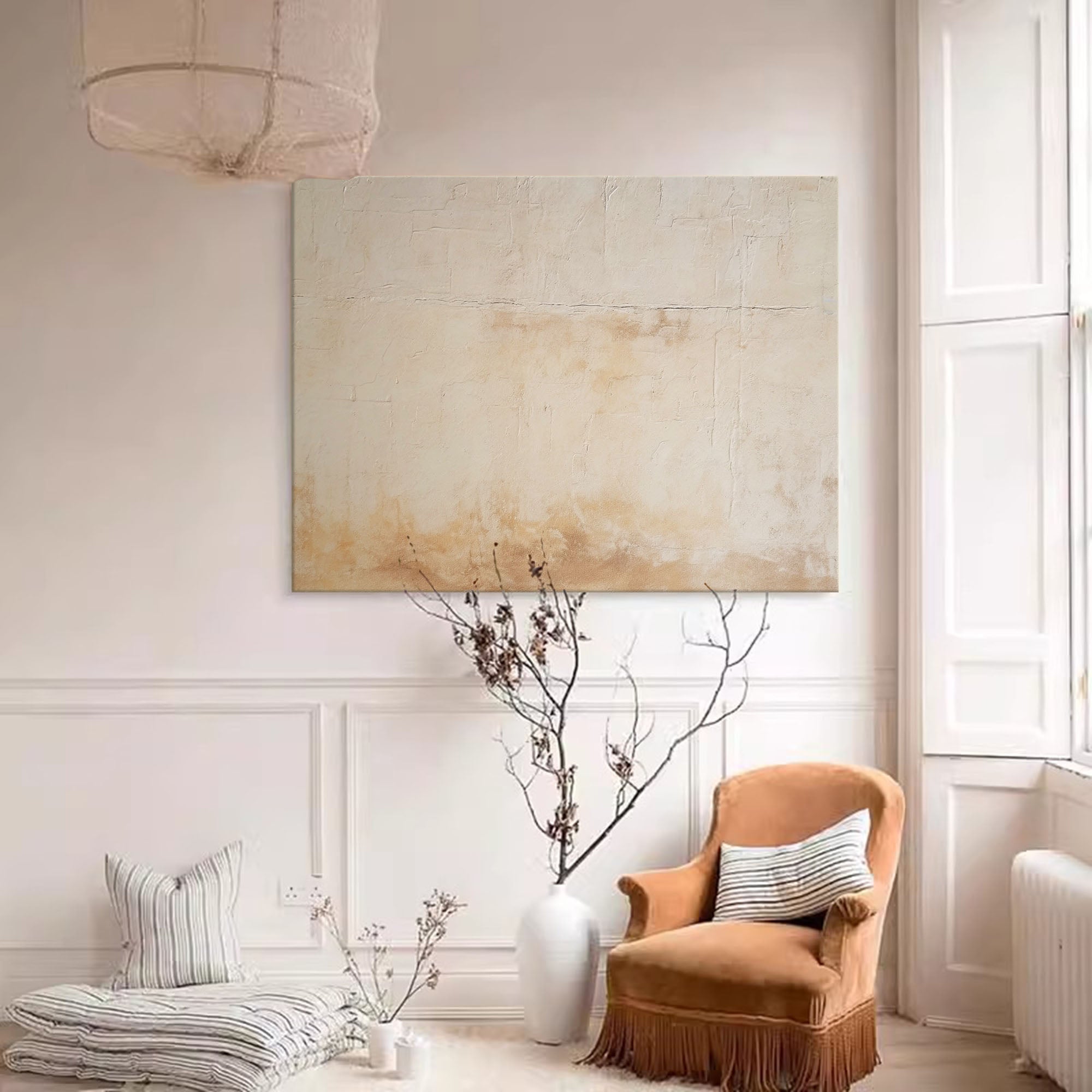 Wallart Neutral Earth Tones Abstract Art