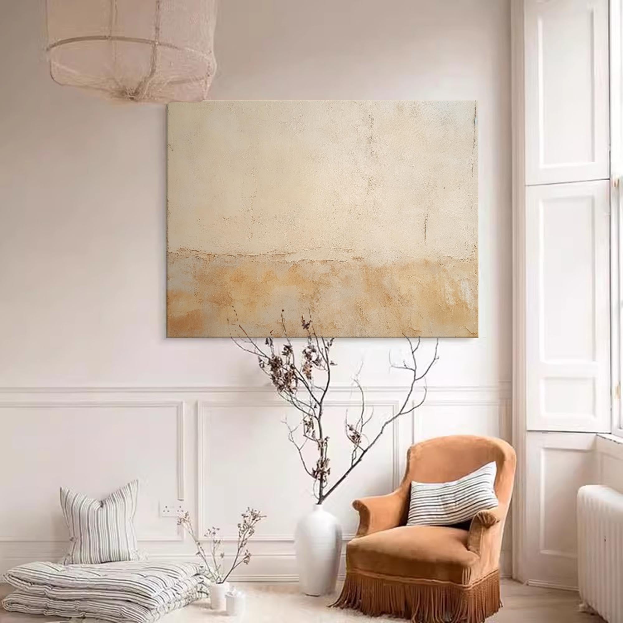 Wallart Earthy Textured Minimalist Canvas
