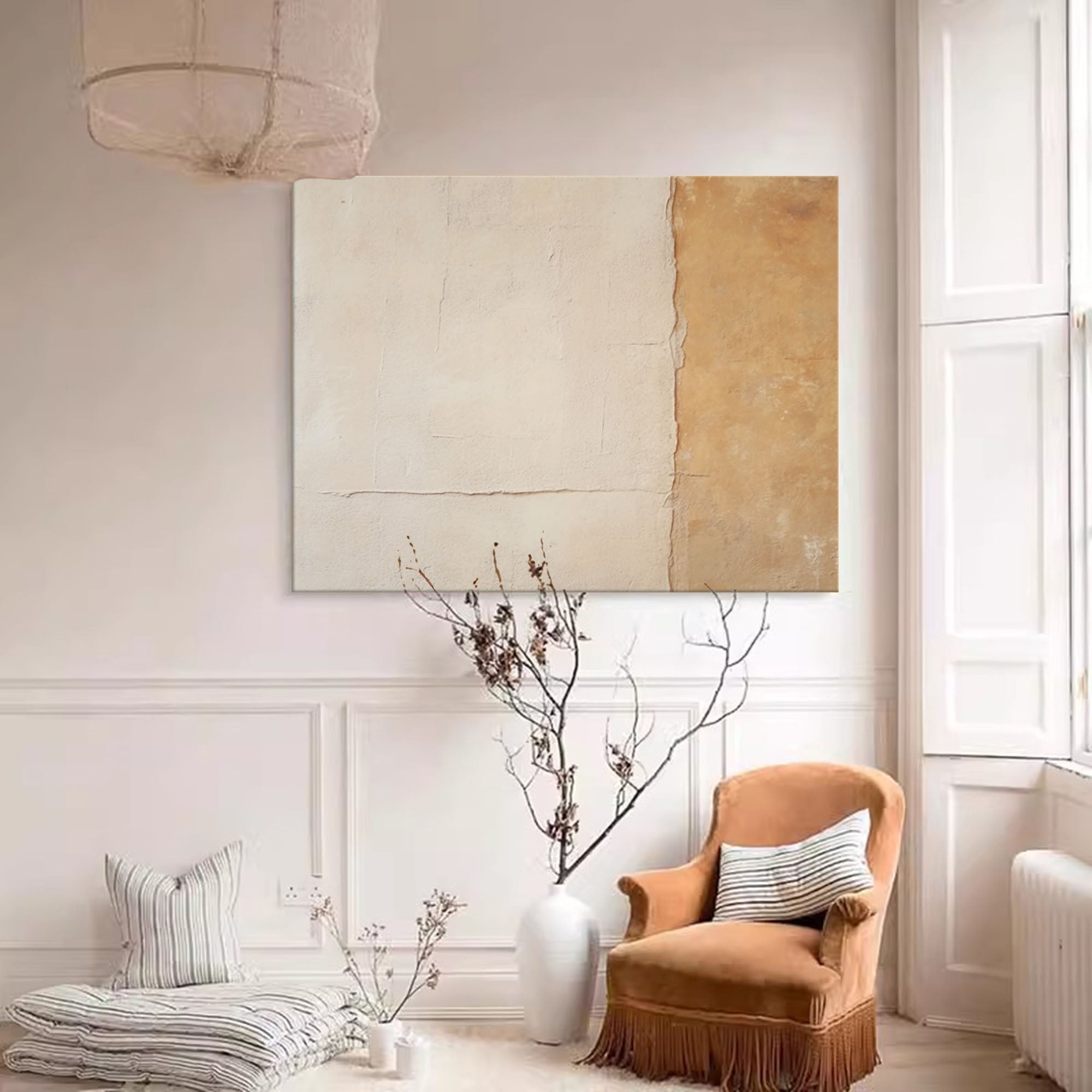 Wallart Abstract Earthy Textured Canvas