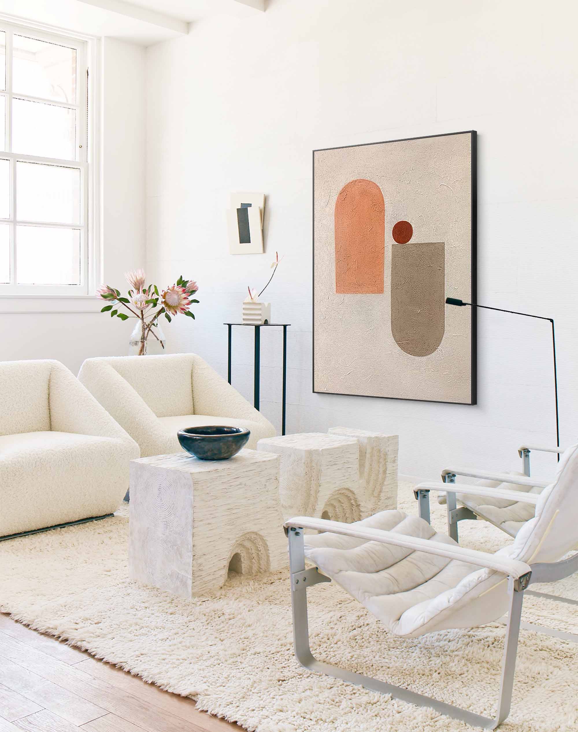Wallart Minimalist Geometric Abstract Art