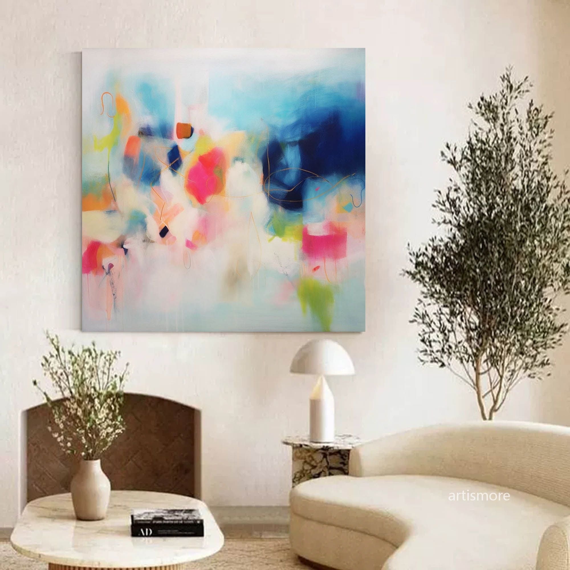Wallart Bright Abstract Dreamscape Art