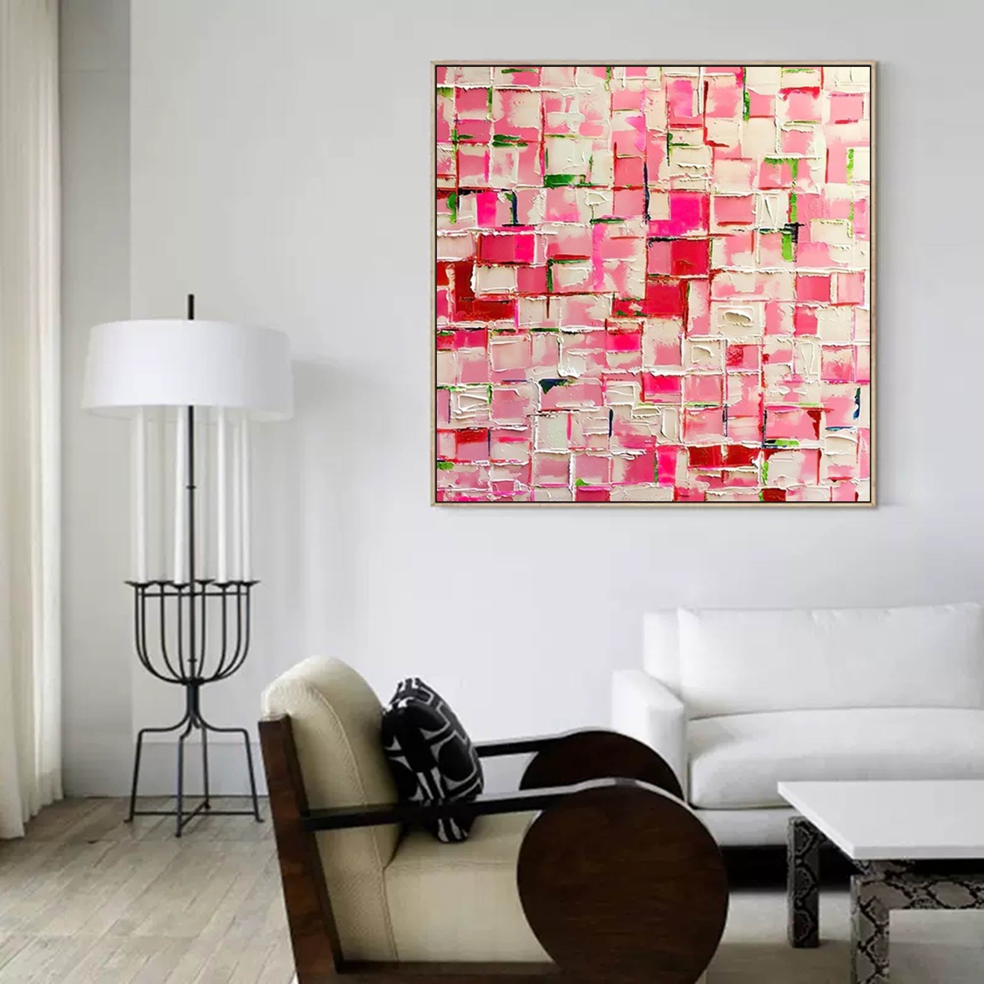 Wallart Spring Mosaic in Pink