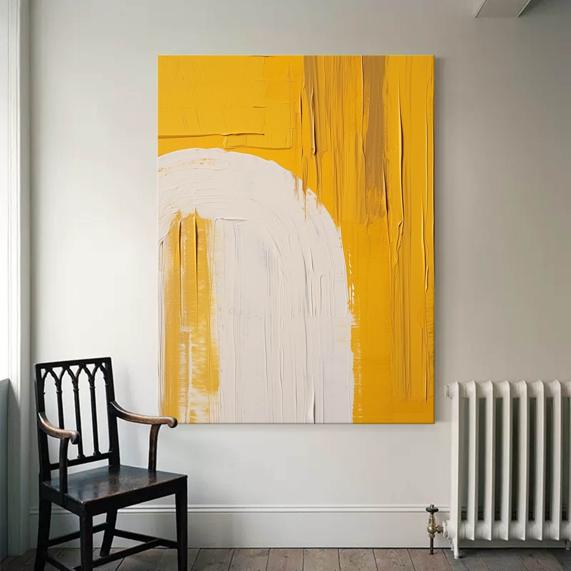 Wallart Golden Harmony Abstract Texture