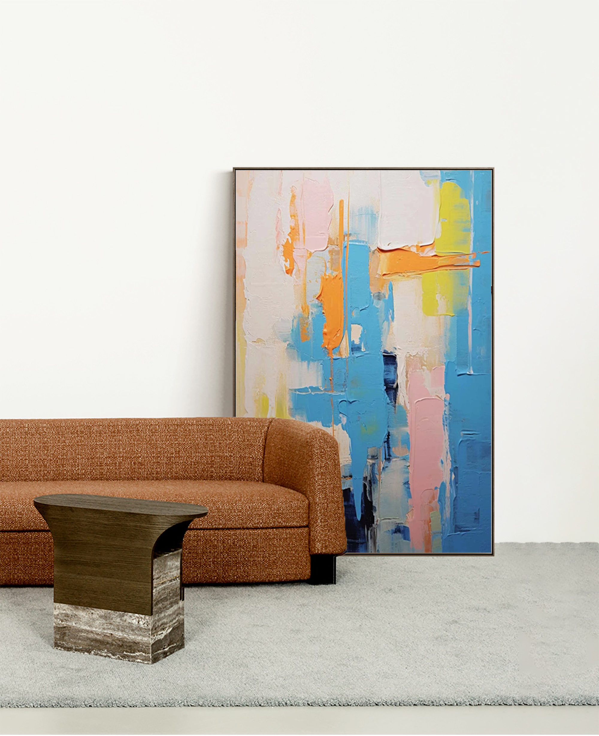 Wallart Vibrant Layers: Abstract Color Play