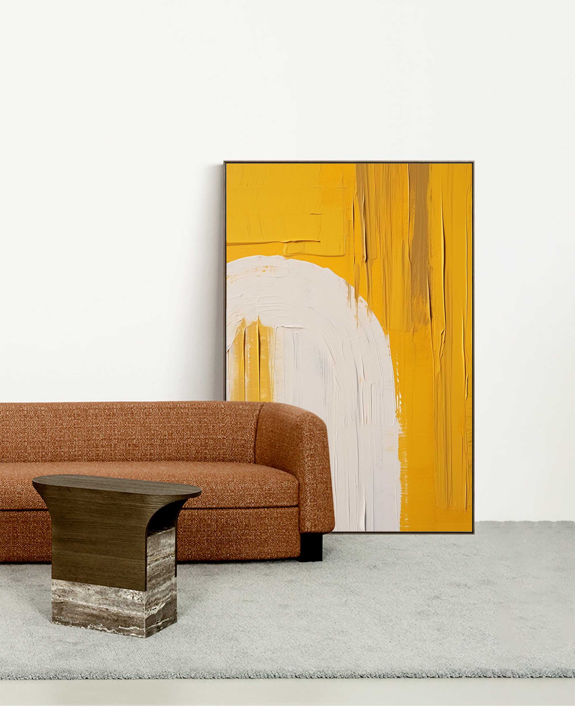Wallart Golden Harmony Abstract Texture