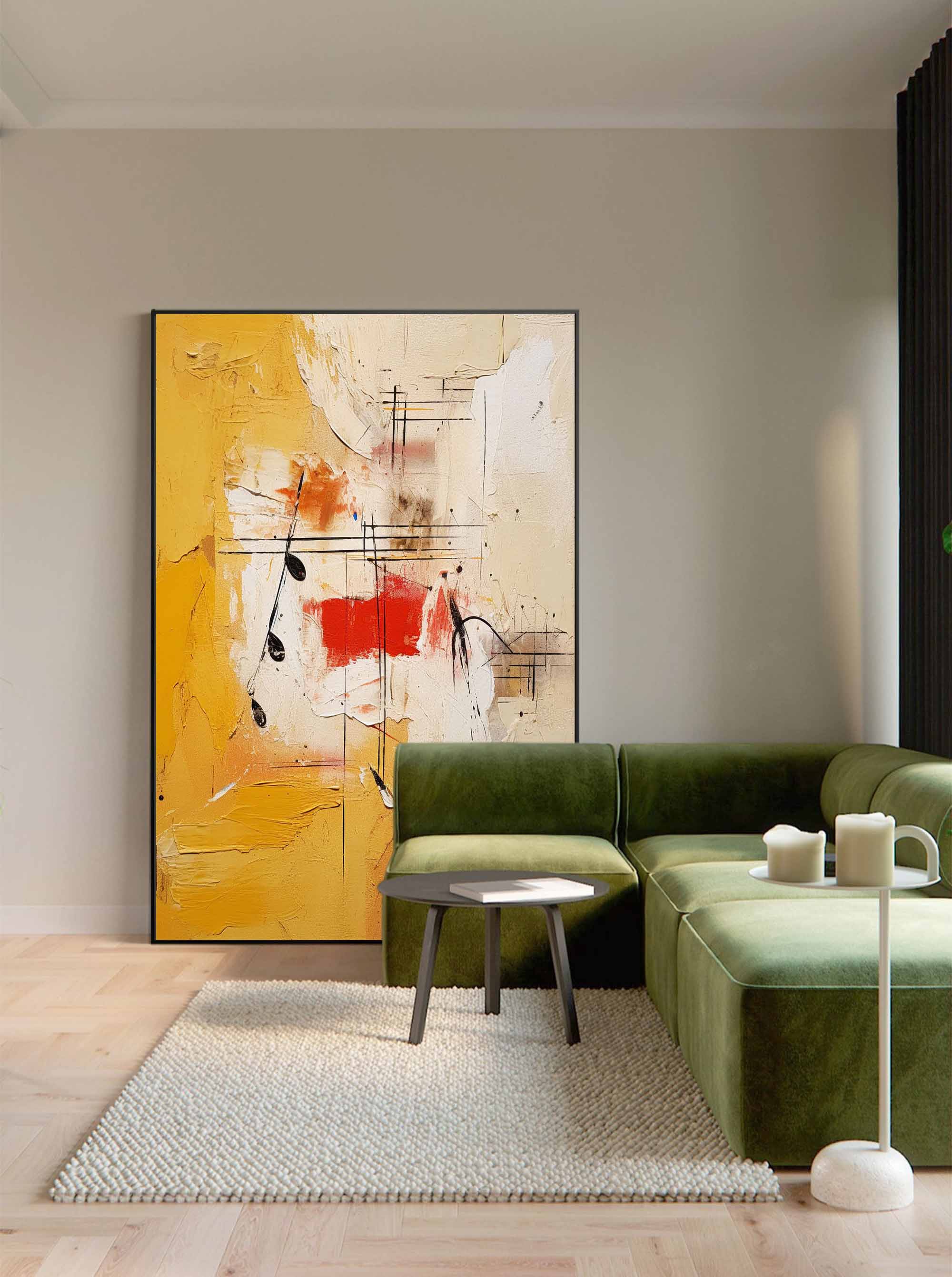 Wallart Abstract Musical Harmony Canvas