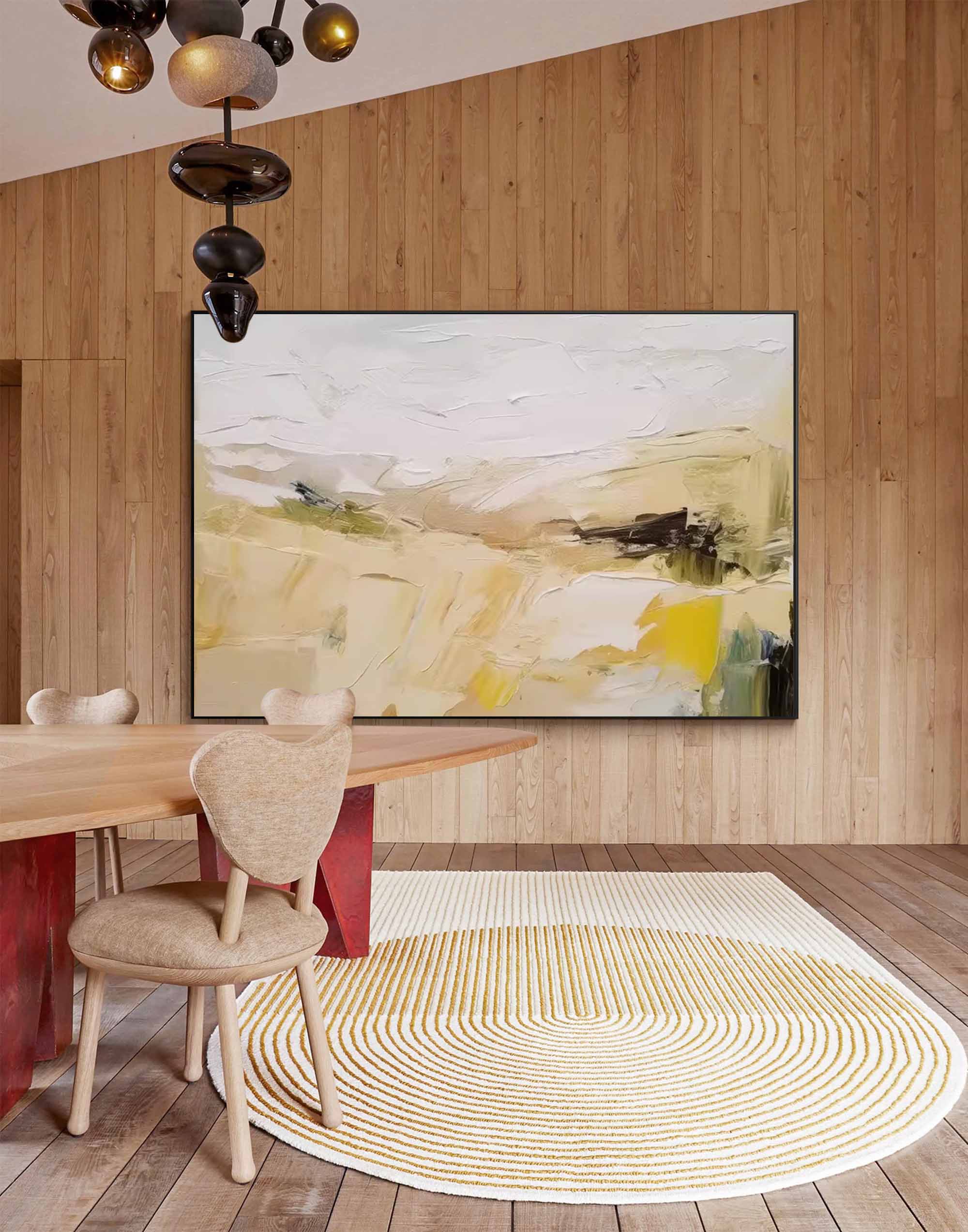 Wallart Textured Minimalist Landscape Art