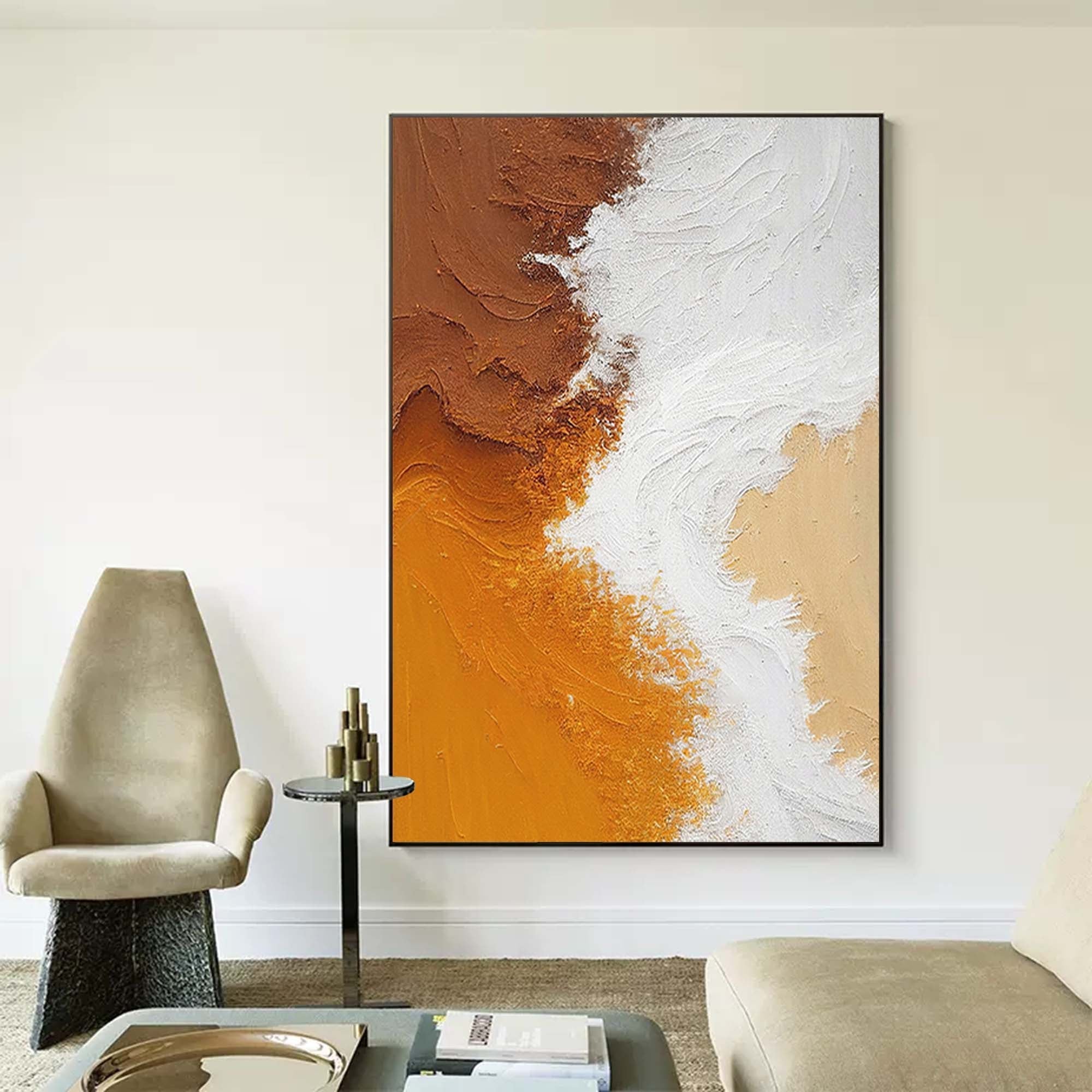Wallart Textured Earth Tones Abstract Art