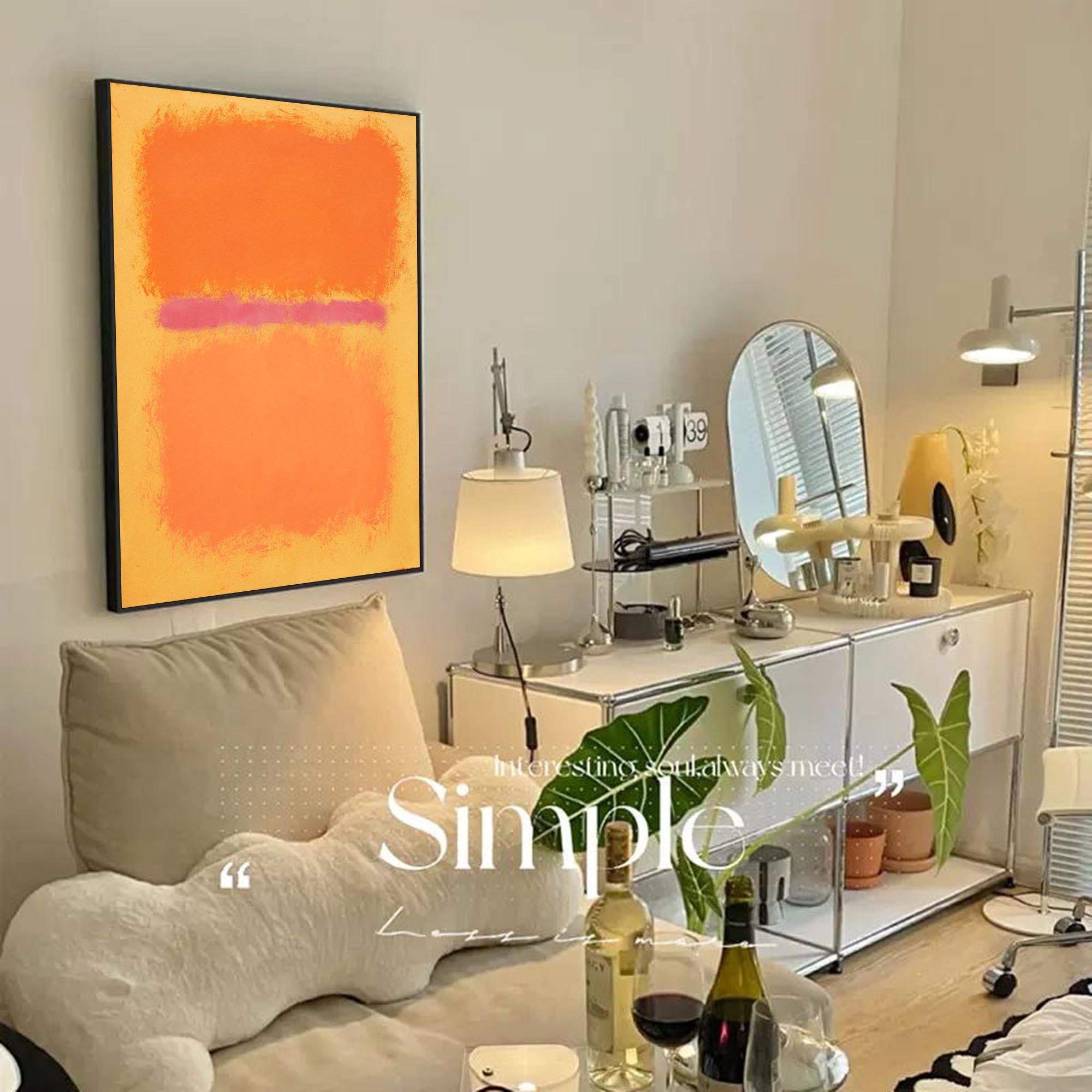 Wallart Vibrant Abstract Expressionist Art
